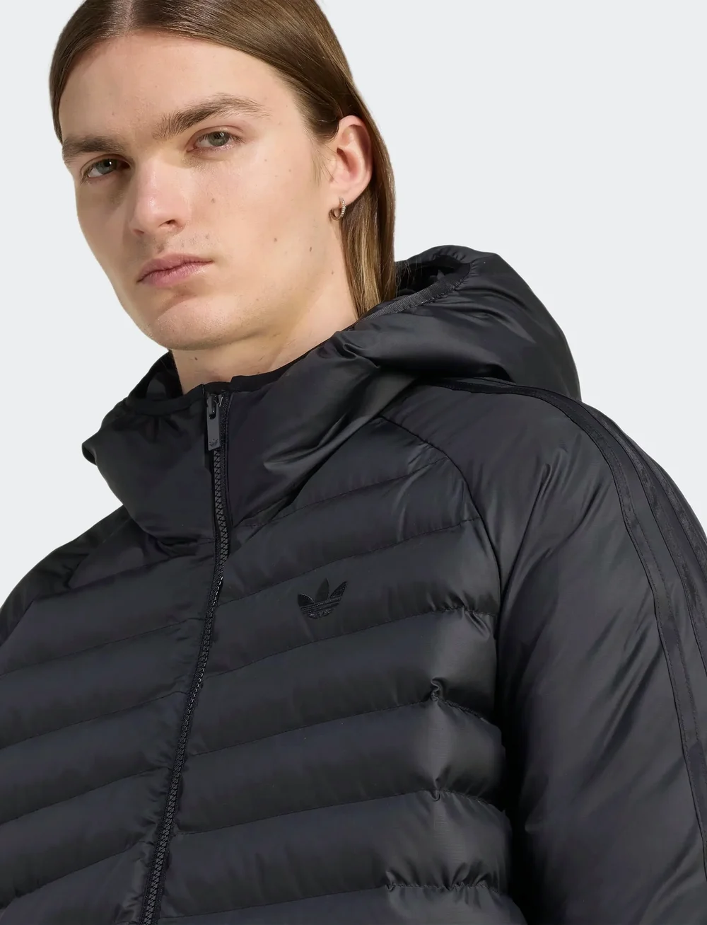 adidas Originals - PAD HOODED JKT - winterjacken - black/black/black/bla - 4