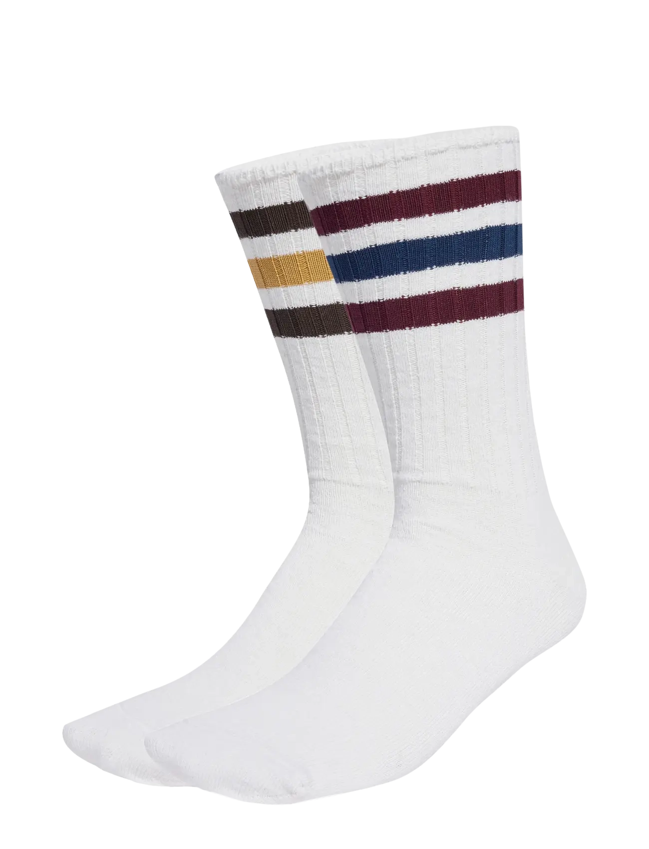 adidas Originals 3S RIB CR S 2P - Strømper - WHITE/MAROON / white