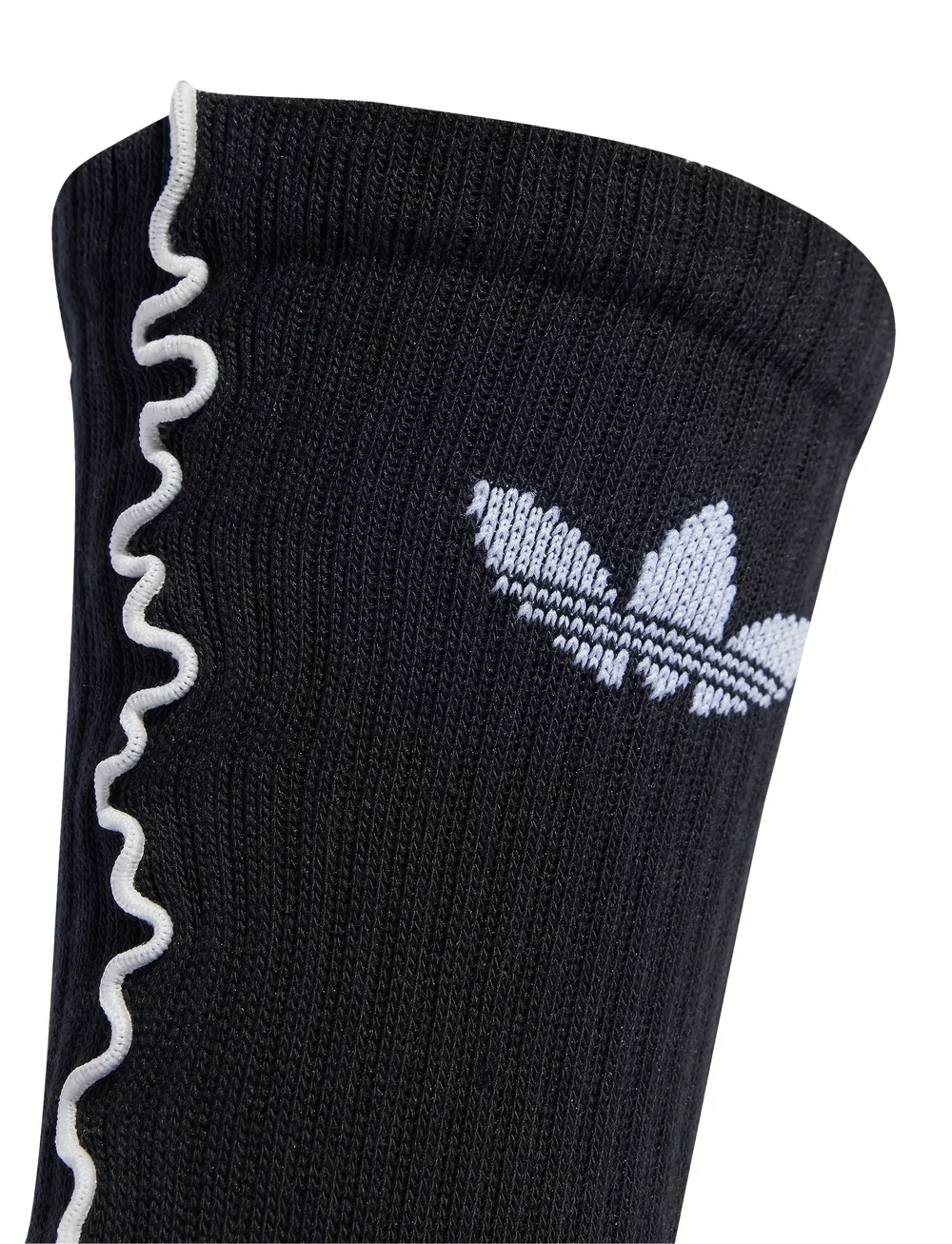 adidas Originals - RUFFLE CREW 2P - strümpfe - white/black - 2