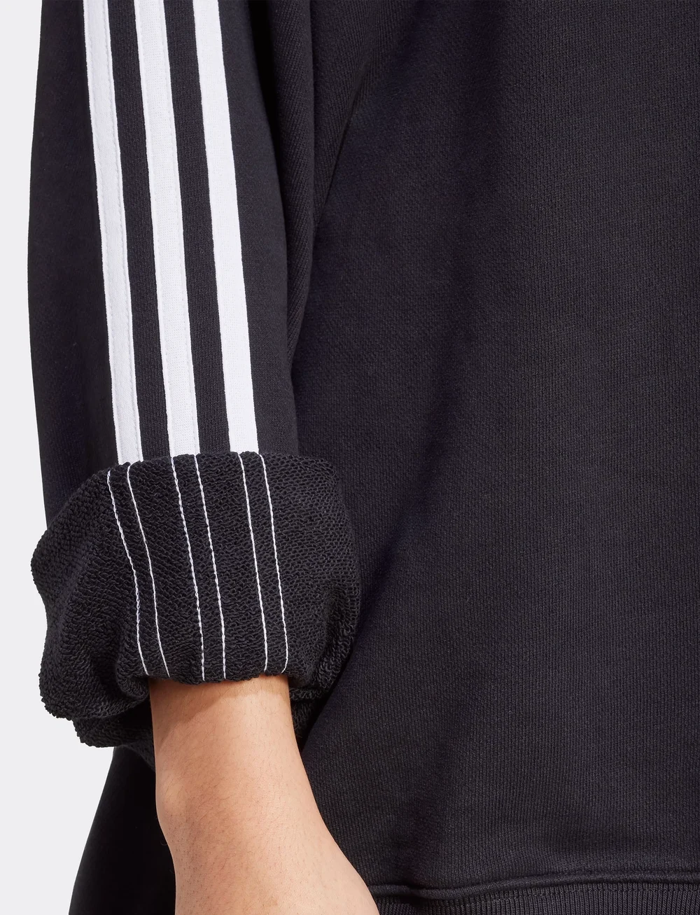adidas Originals - 3S OS CREW - tops - black/white - 4
