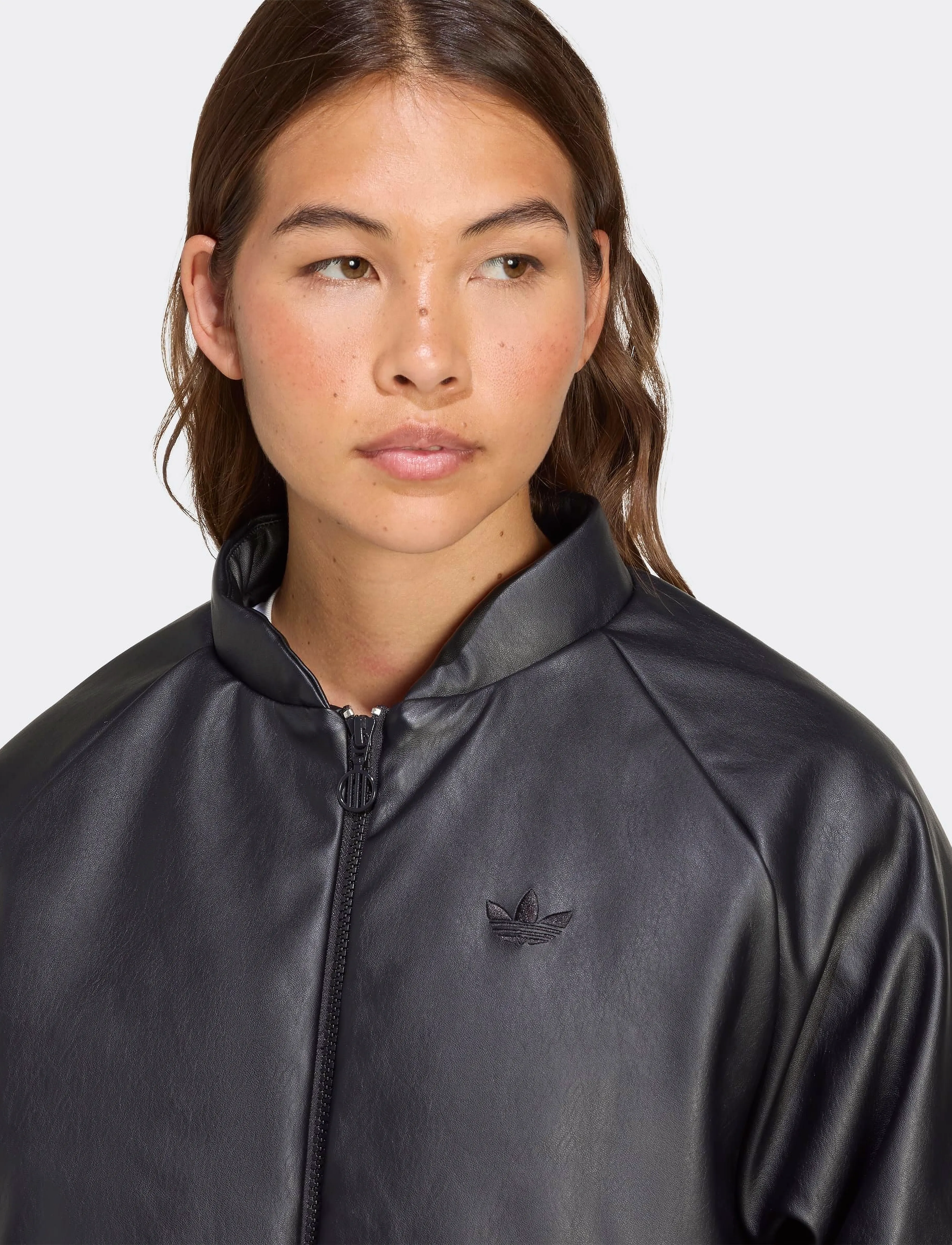 adidas Originals - PLEATHER BOMBER - ulkoilutakit - black - 2