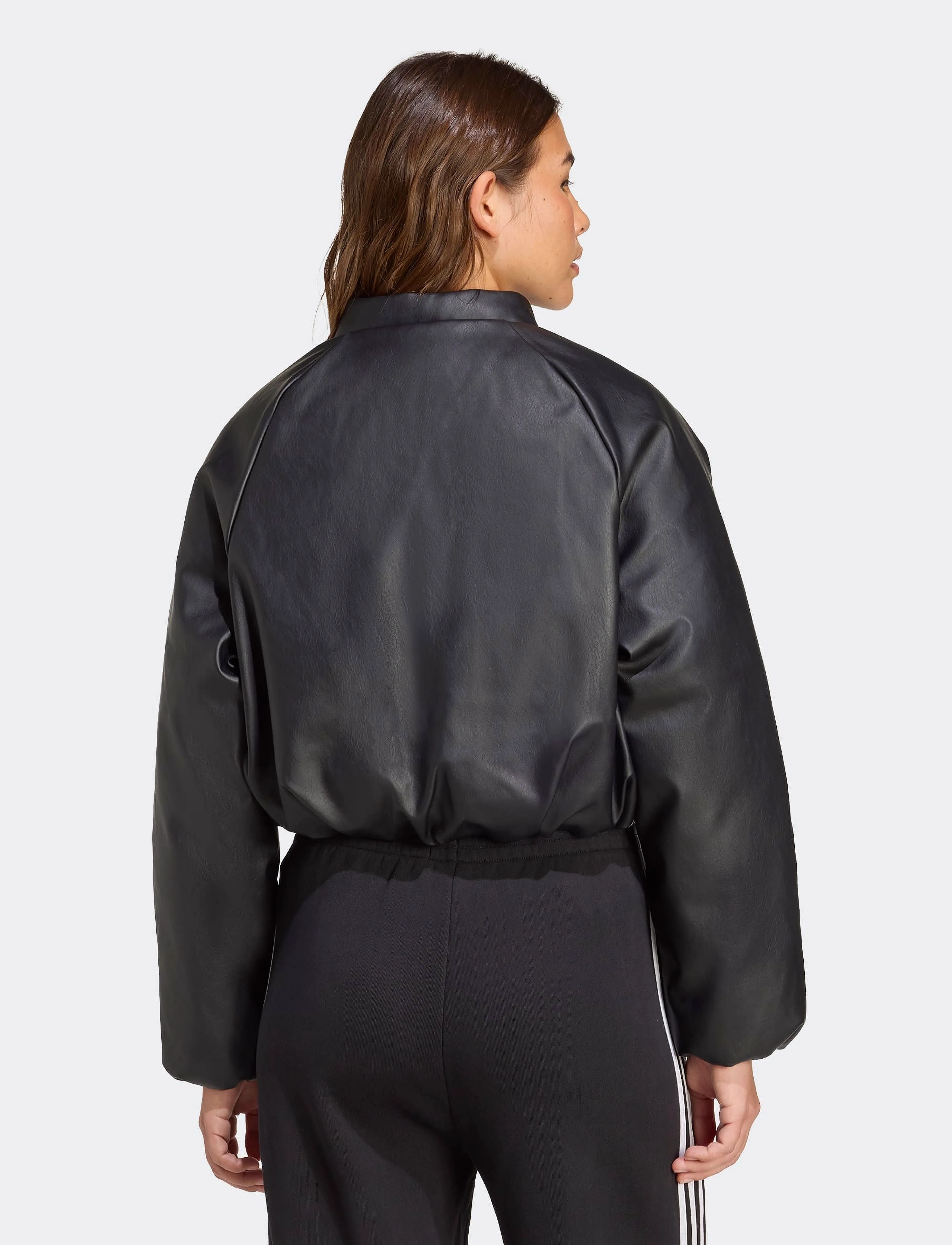 adidas Originals - PLEATHER BOMBER - ulkoilutakit - black - 5