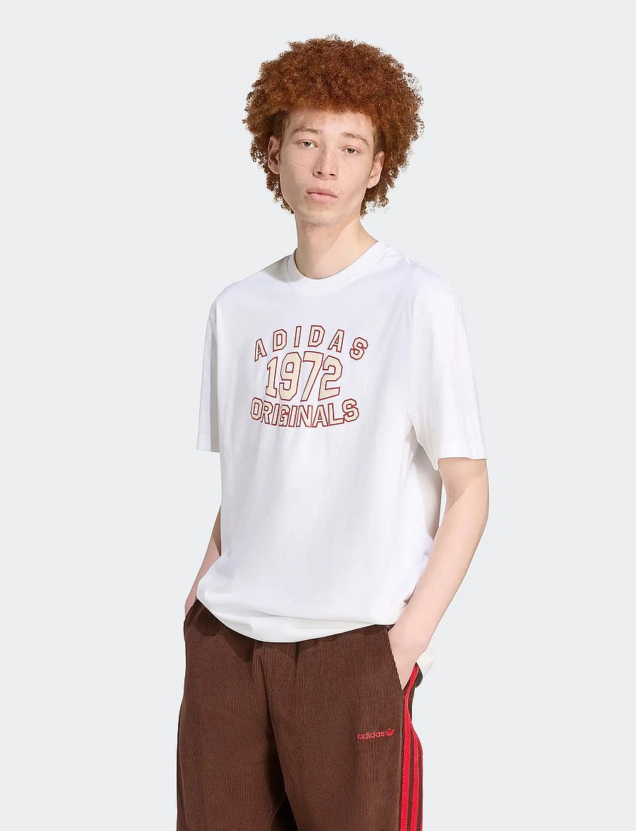 adidas Originals - GRAPHIC LO SS T - tops & t-shirts - white - 0