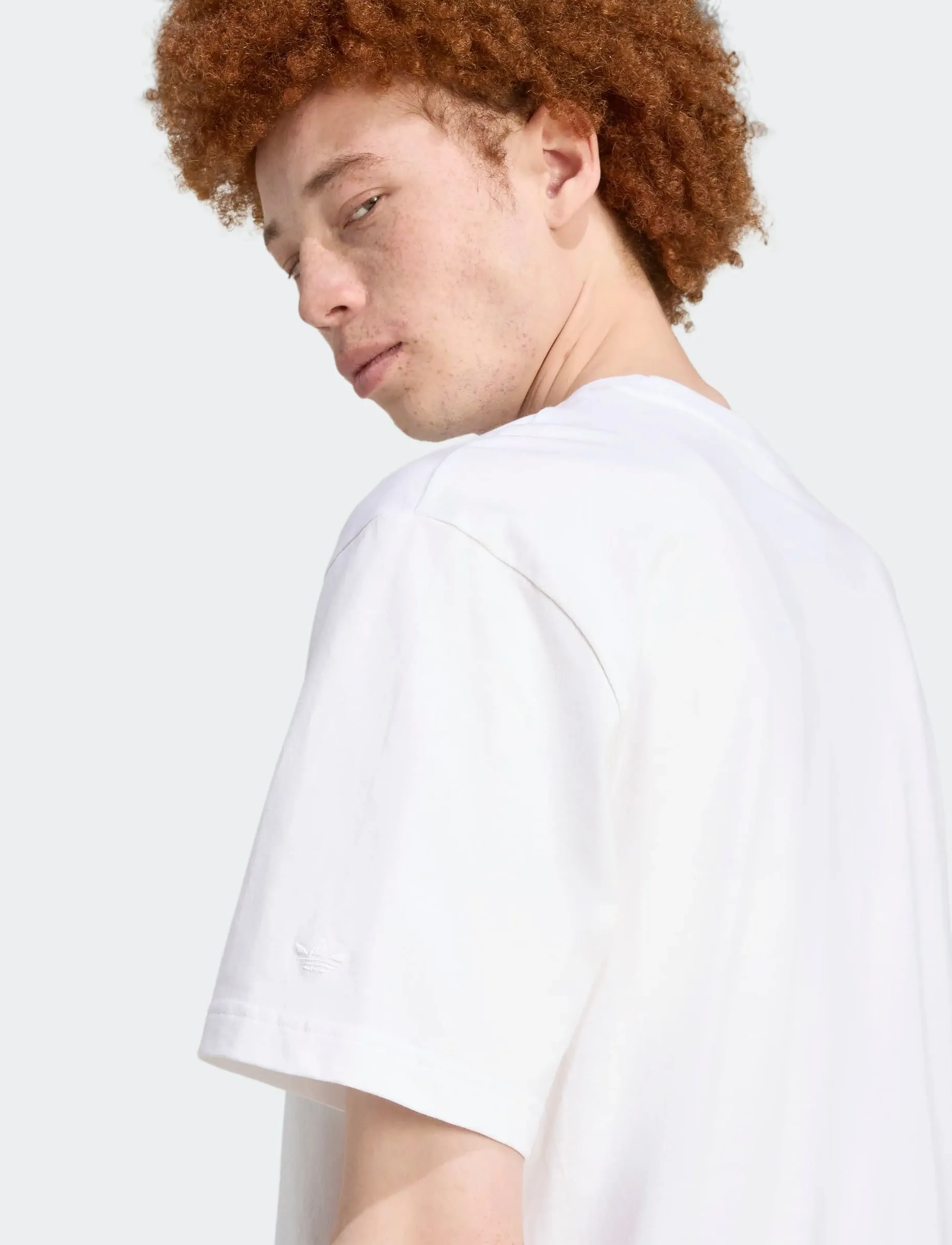 adidas Originals - GRAPHIC LO SS T - tops & t-shirts - white - 3