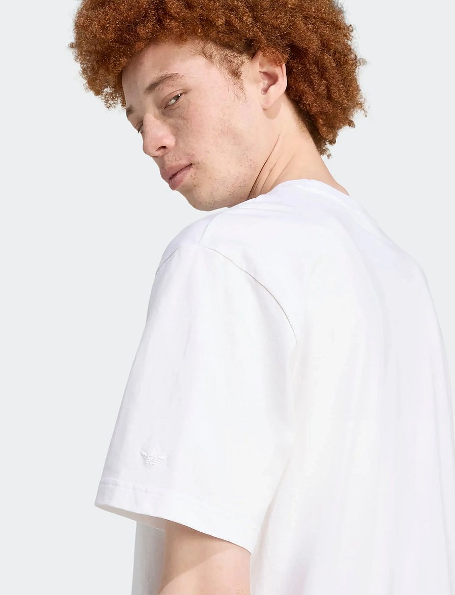 adidas Originals - GRAPHIC LO SS T - tops & t-shirts - white - 3