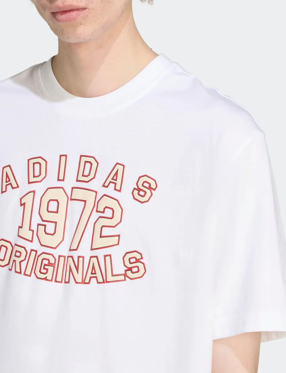 adidas Originals - GRAPHIC LO SS T - oberteile & t-shirts - white - 5