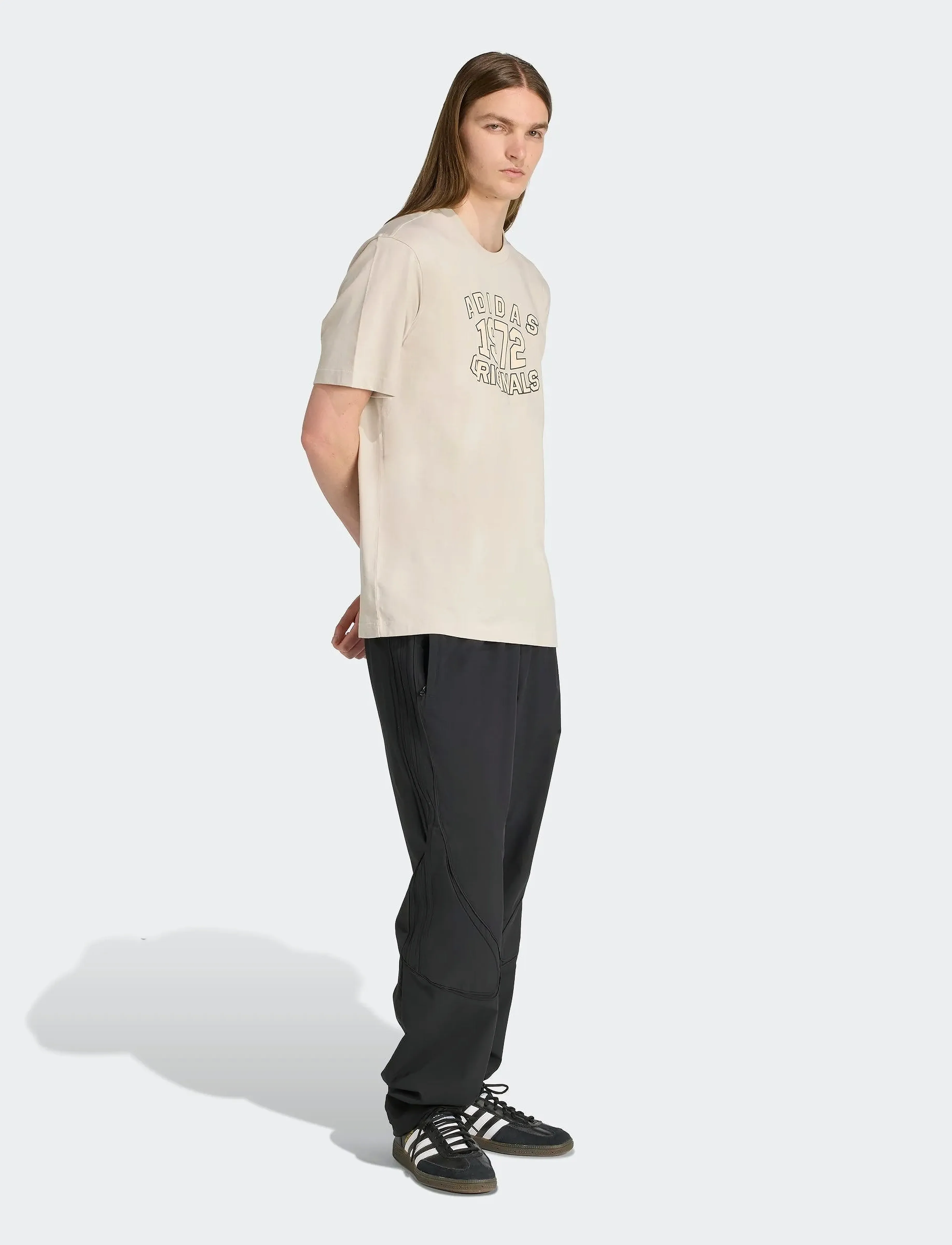 adidas Originals GRAPHIC LO SS T - T-shirts - WONALU / cream