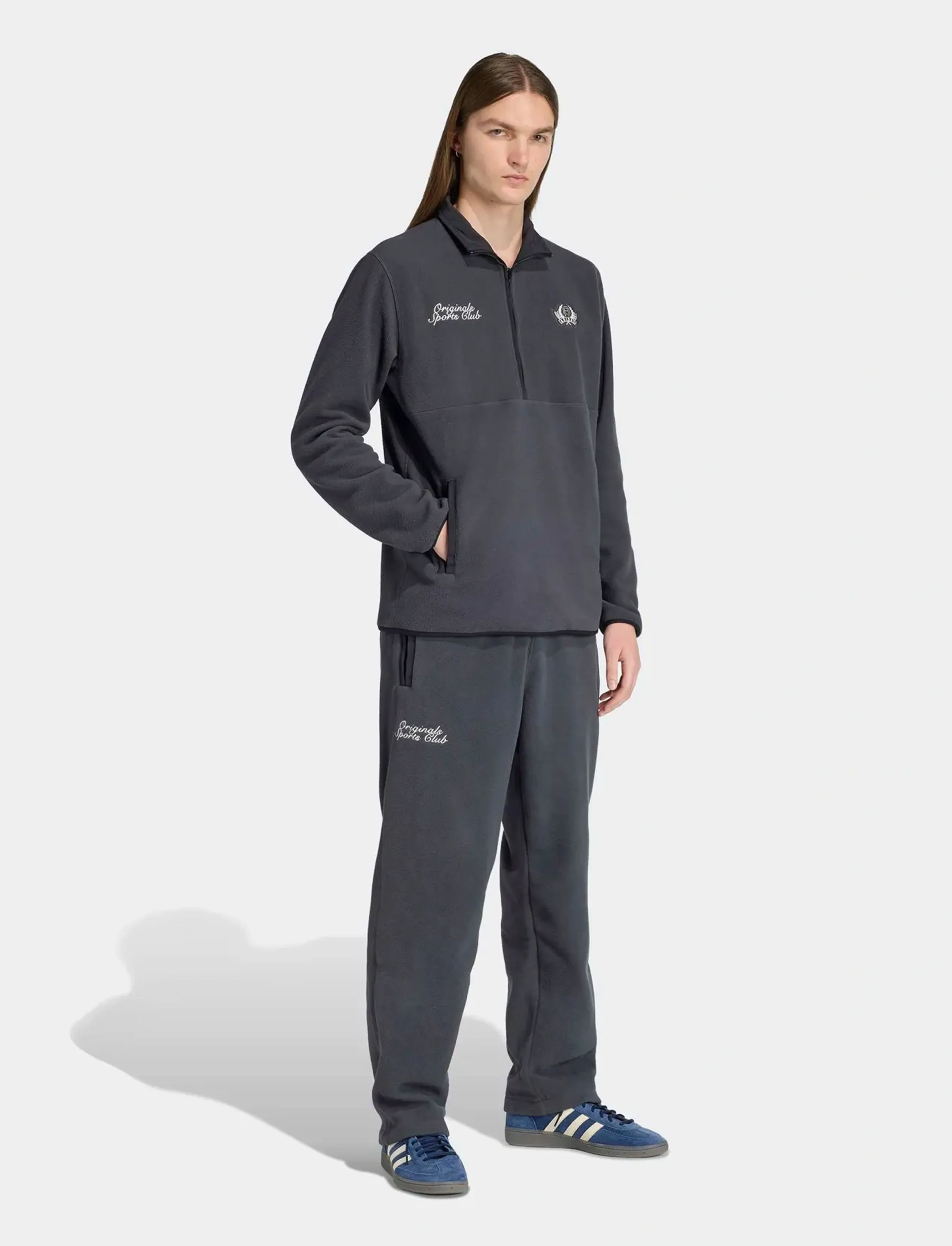 adidas Originals Graphic Reg Pf, XL, Grey, Sport Fleeces & Midlayers > Sport Fleeces, Herre