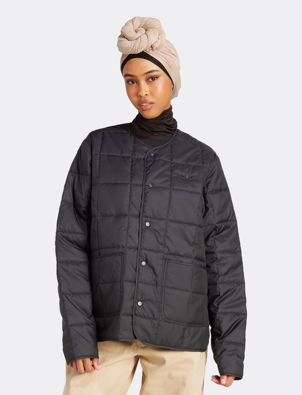 adidas Originals - QUILTED LINER - sulejoped ja voodriga joped - black - 0