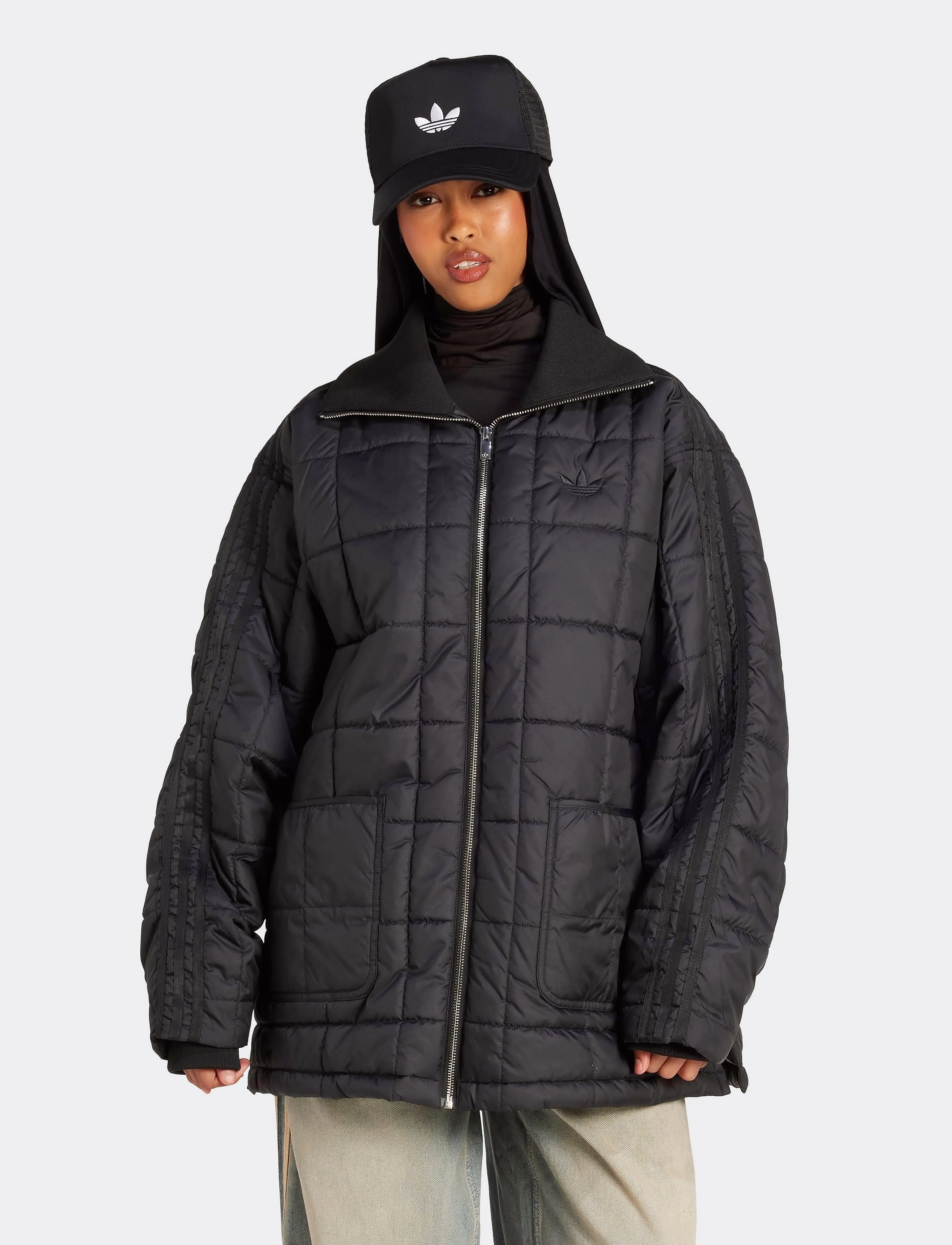 adidas Originals Quilted Jkt, Vatteret Jakke, Sort, Str: L