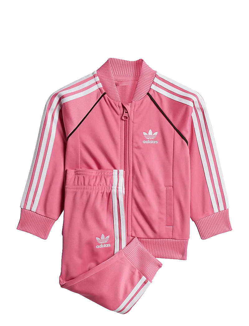 adidas Originals - SST TRACKSUIT - treeningriided ja 2-osalised komplektid - pnkfus/pnkfus/white - 0