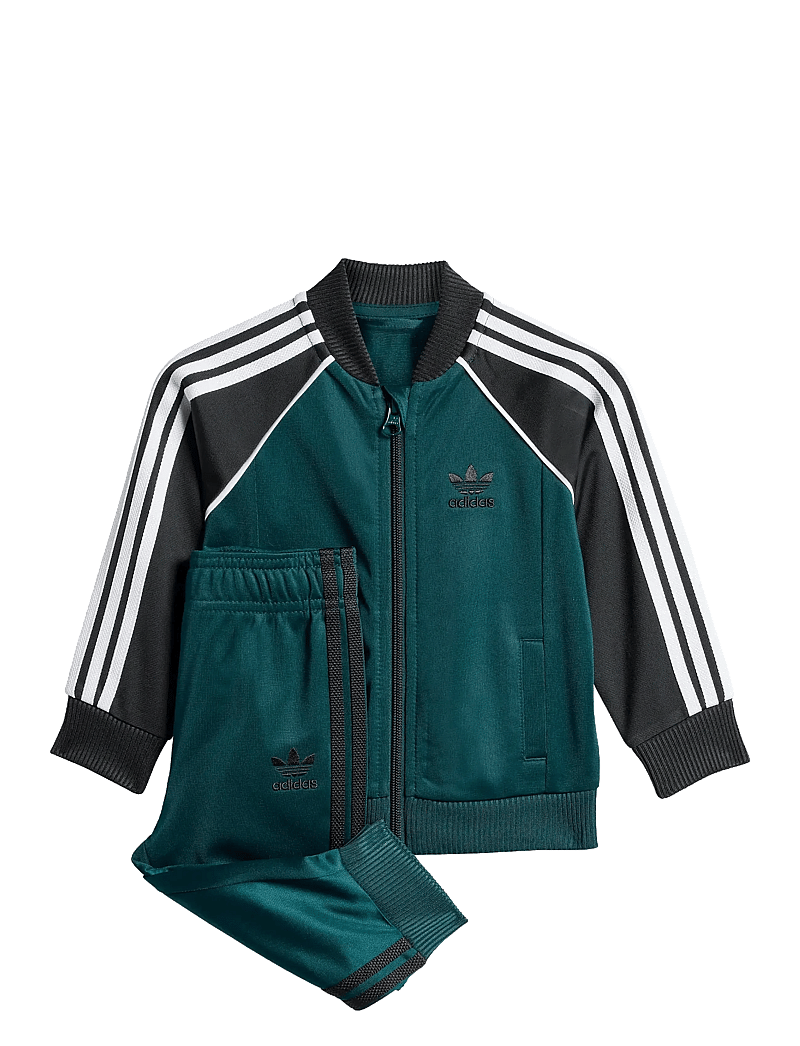 adidas Originals - SST TRACKSUIT - trainingsanzug - aurivy/black/white - 0