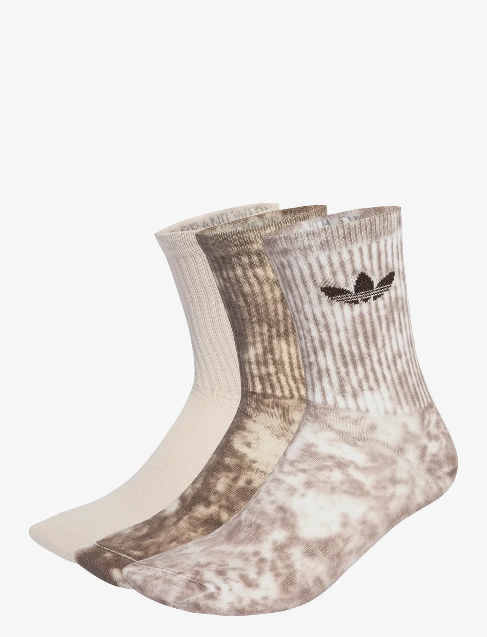 adidas Originals - TIE DYE CR S 3P - sportsocken - trabrn/dbrown/putmau - 0