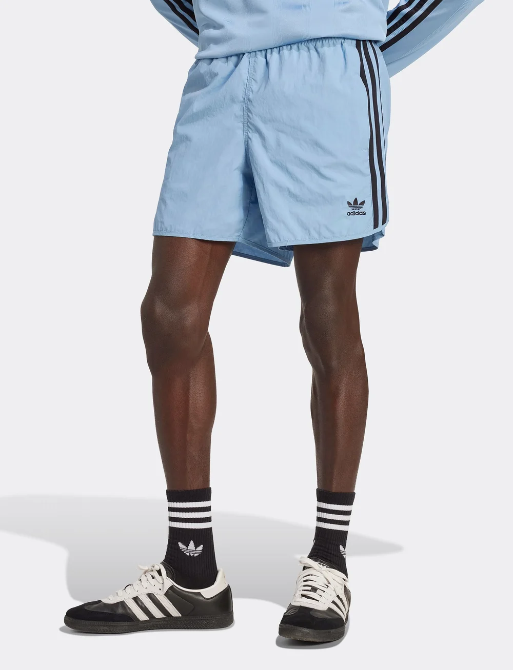 adidas Originals - SPRINTER SHORTS - trainingsshorts - ashblu/black - 0