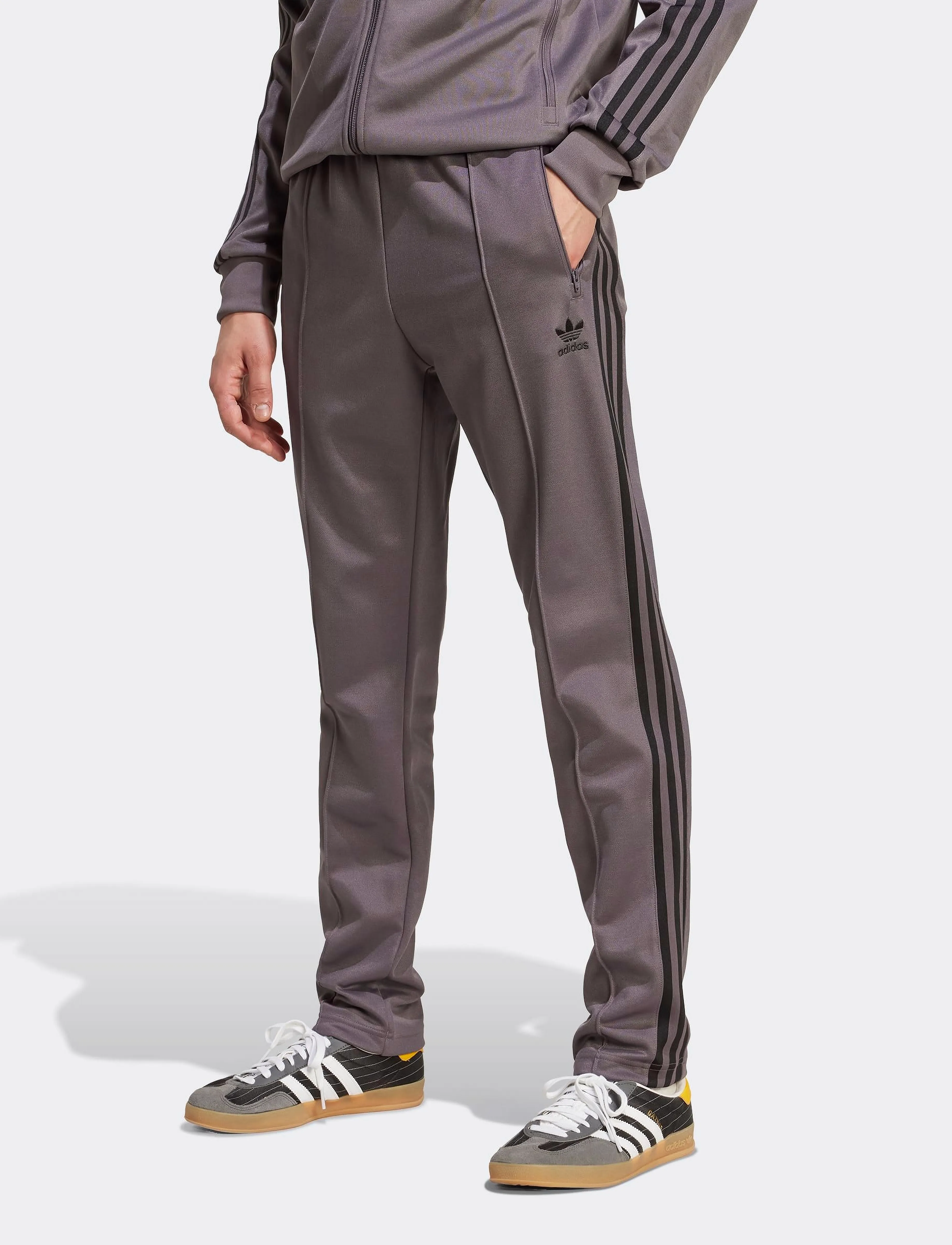 adidas Originals - CLASSIC TP - spodnie treningowe - grestr/black - 3