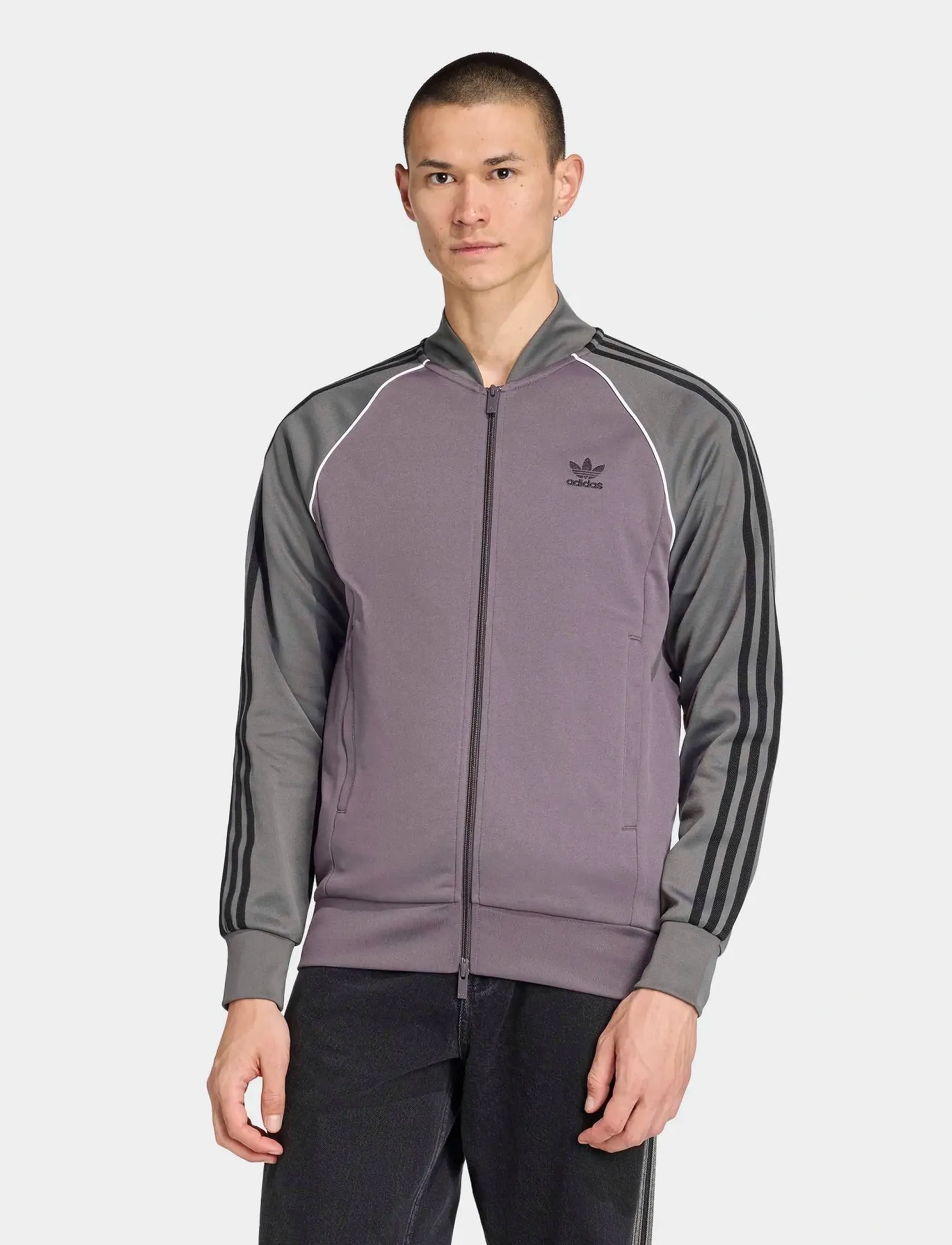 adidas Originals SST TT - Sweatshirts - GRESTR/BLACK / purple