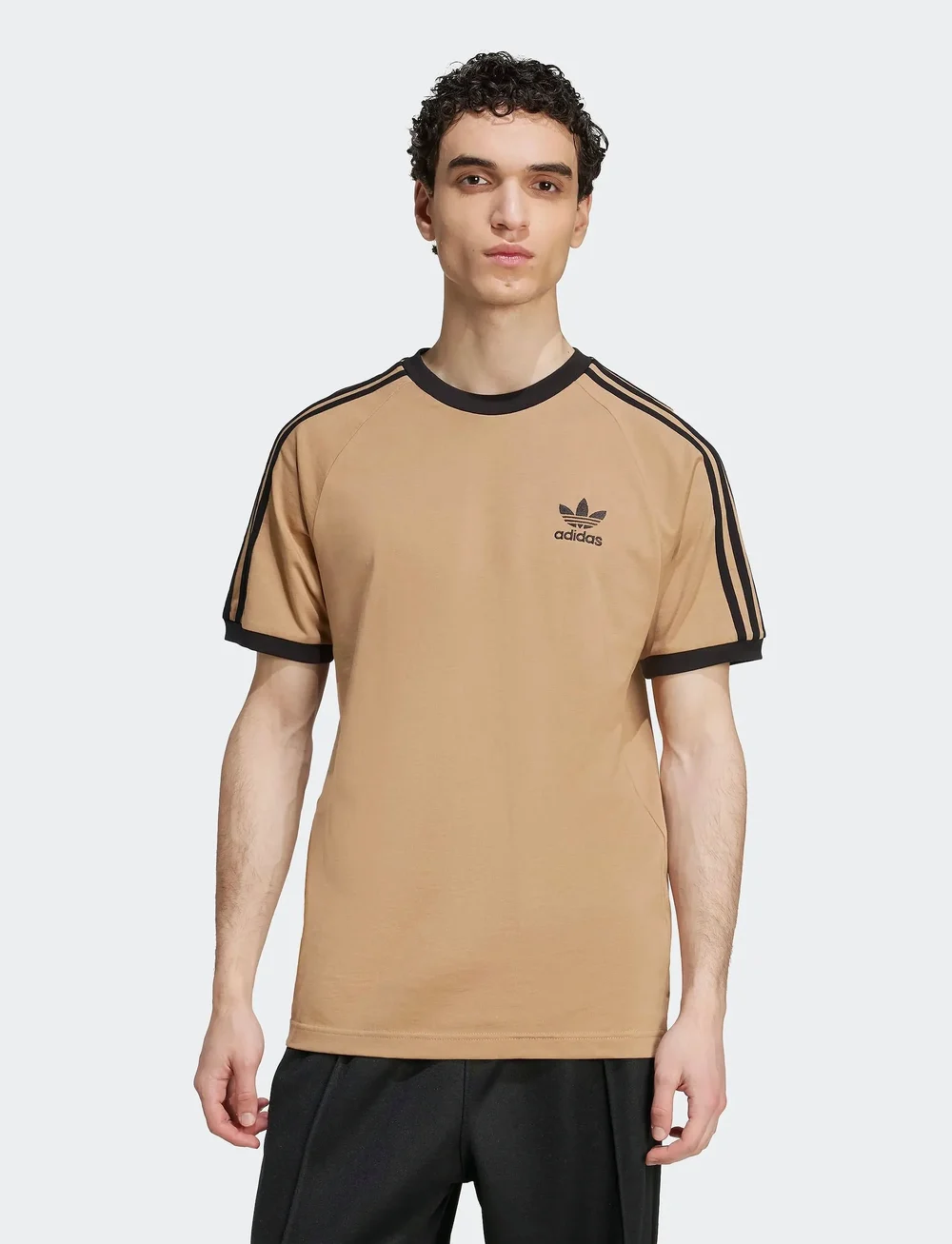 adidas Originals - 3-STRIPES TEE - t-shirts - cardbo/black - 5
