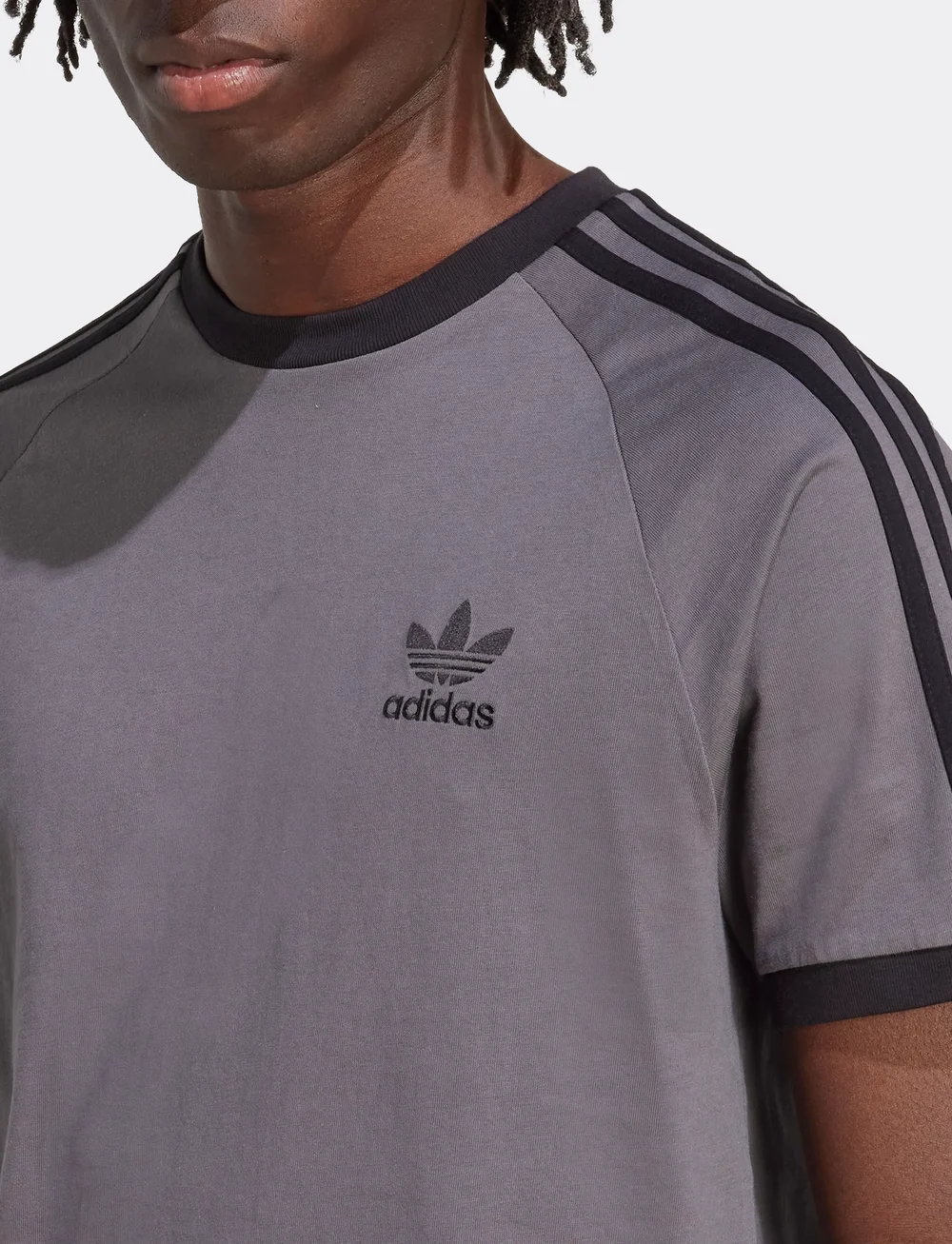 adidas Originals - 3-STRIPES TEE - t-shirts - grefiv/black - 3