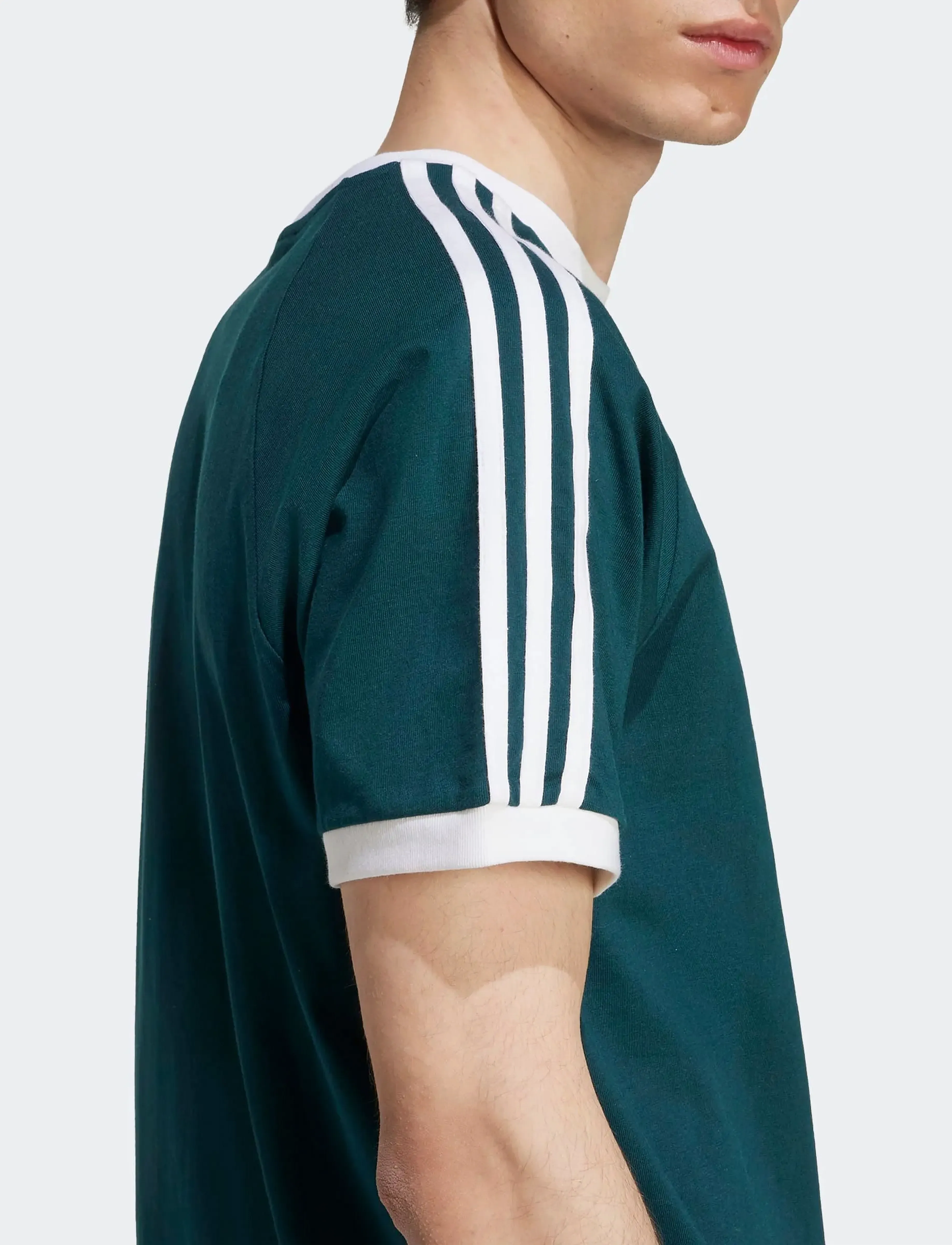 adidas Originals - 3-STRIPES TEE - oberteile & t-shirts - aurivy/white - 4