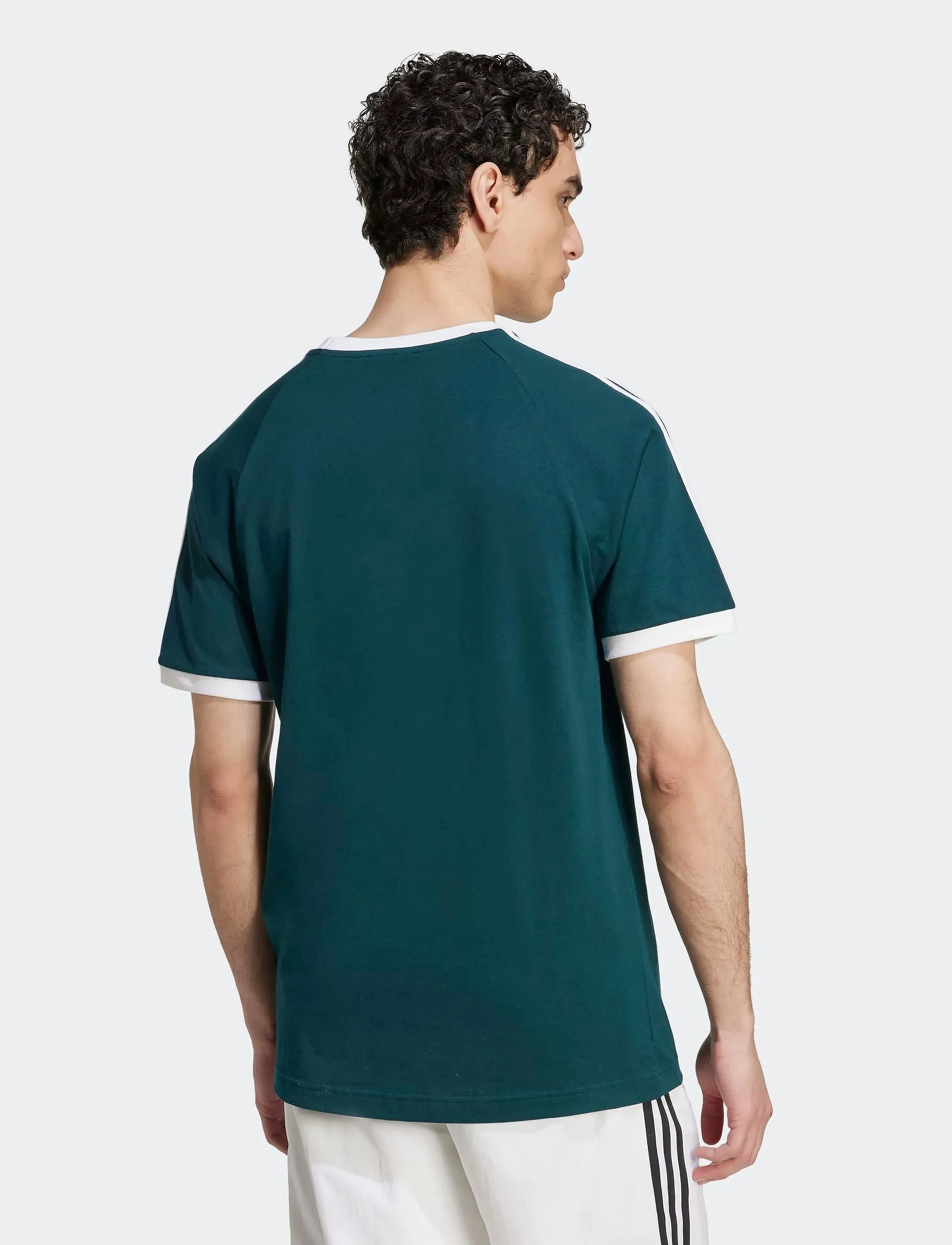 adidas Originals - 3-STRIPES TEE - oberteile & t-shirts - aurivy/white - 5