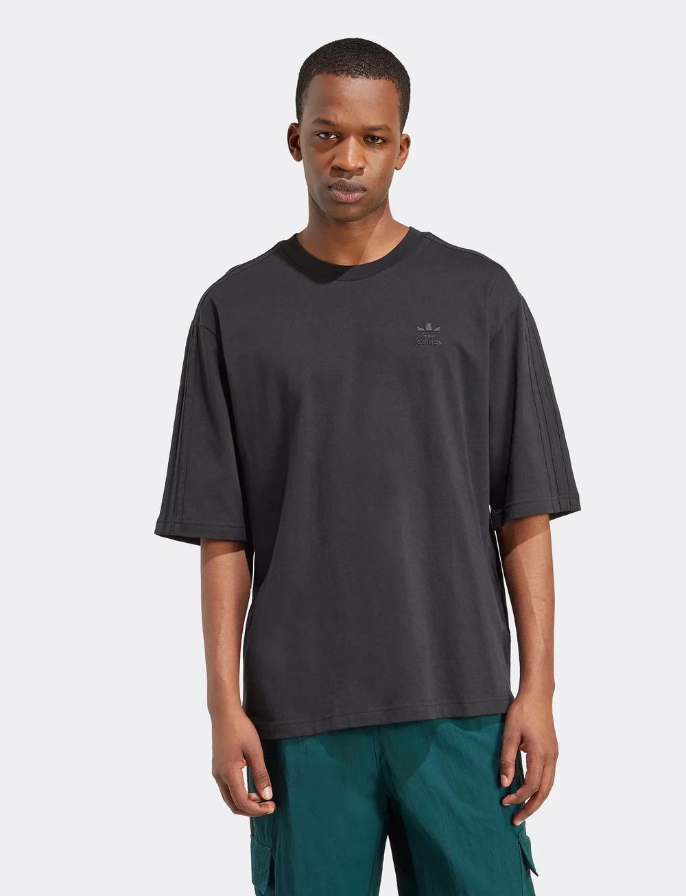 adidas Originals - Oversize tee - oberteile & t-shirts - black/black - 0