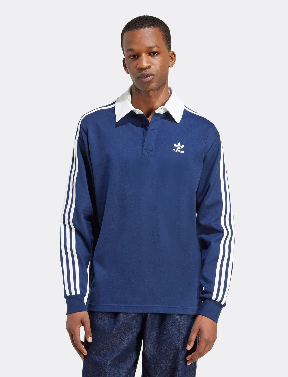 adidas Originals - Rugby polo - toppe & t-shirts - nindig/white - 0