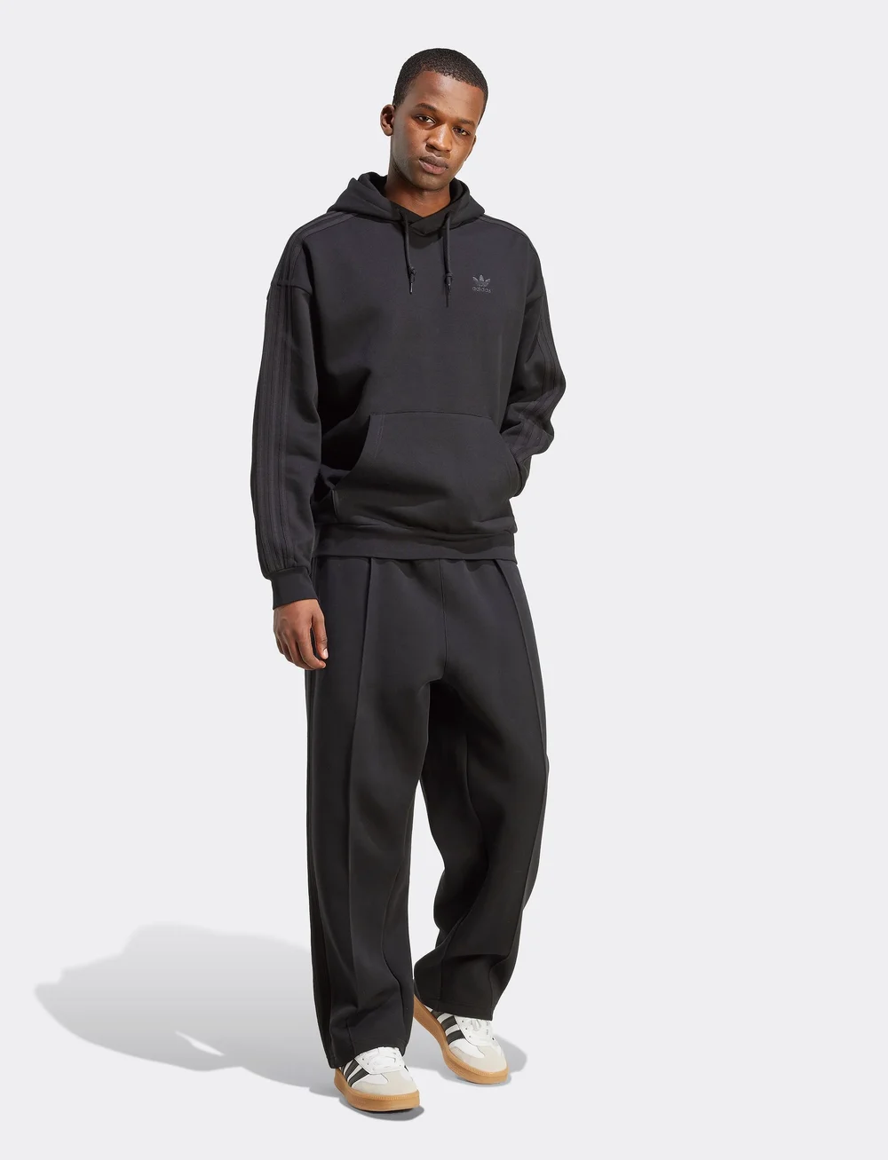 adidas Originals - BAGGY HOODIE - oberteile - black/black - 0