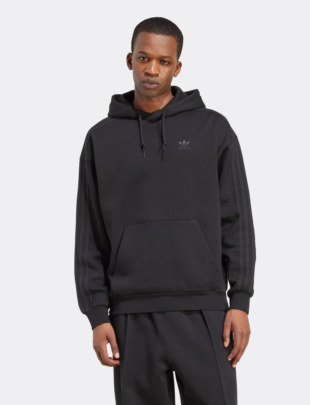 adidas Originals - BAGGY HOODIE - oberteile - black/black - 4