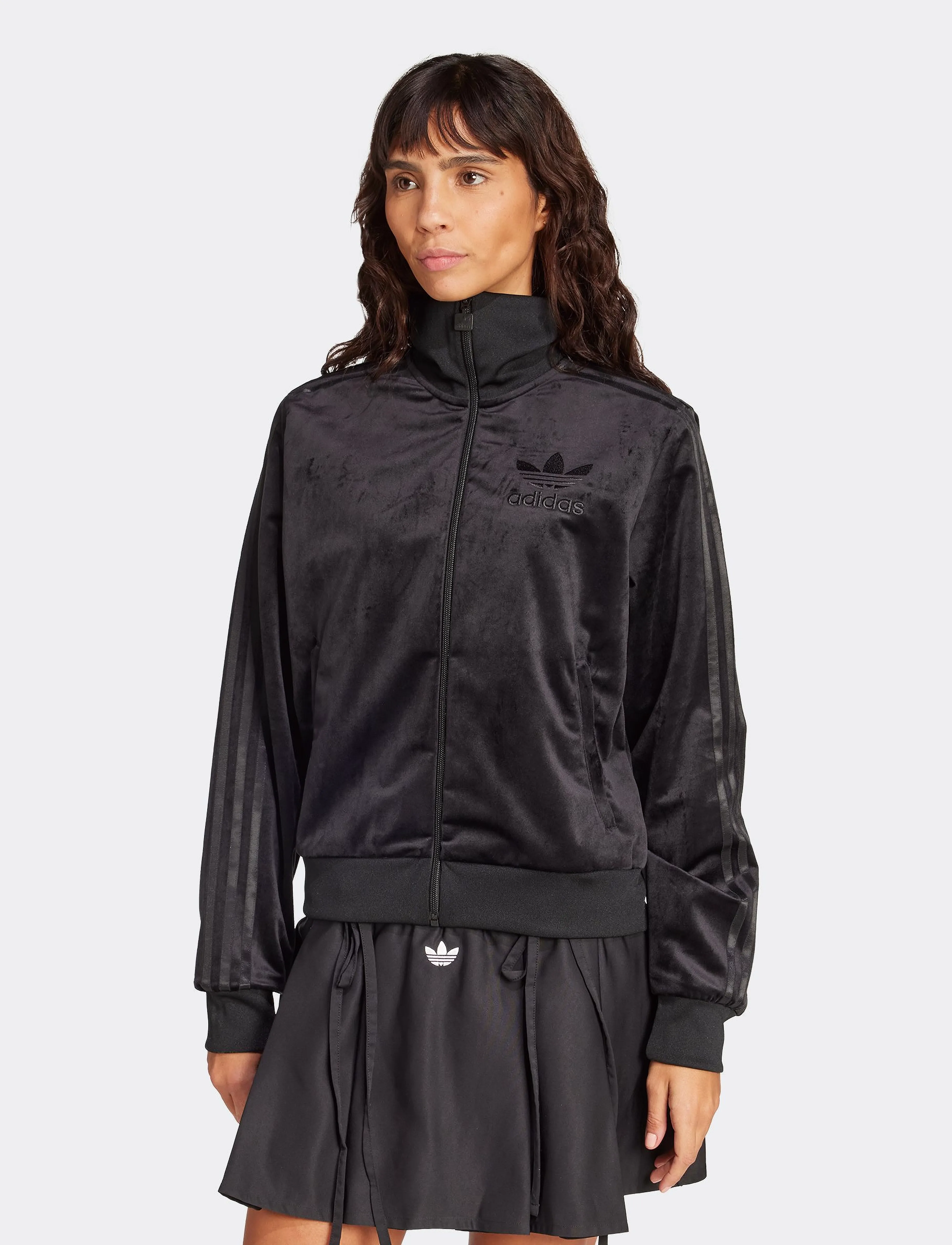 adidas Originals VELVET TT - adidas Originals - BLACK / black