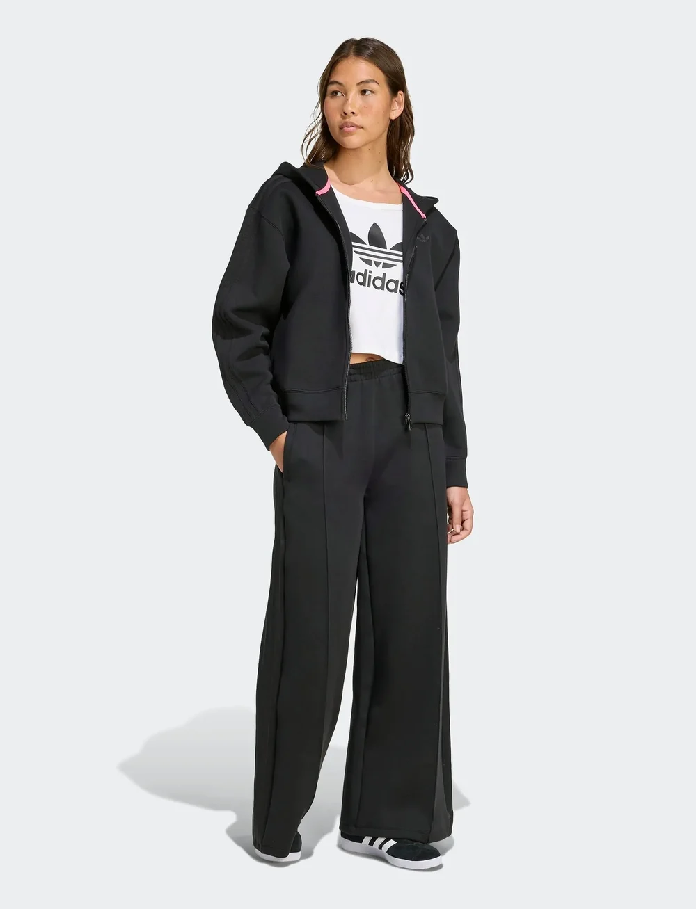 adidas Originals - SPACER 3S FZ - sweatshirts - black - 0