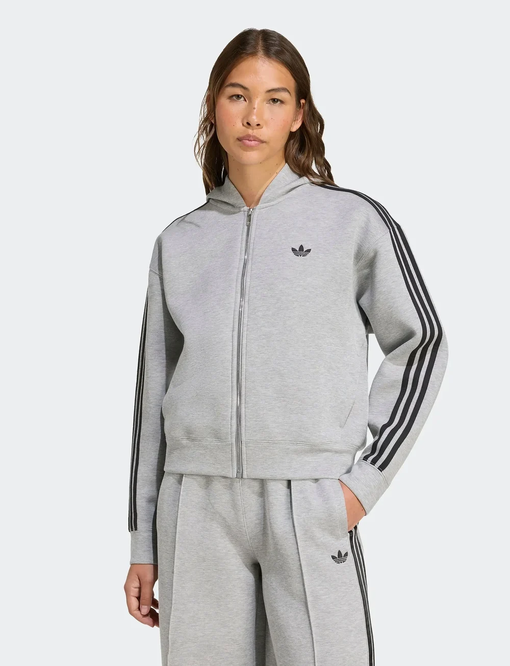 adidas Originals - SPACER 3S FZ - yläosat - mgreyh - 5