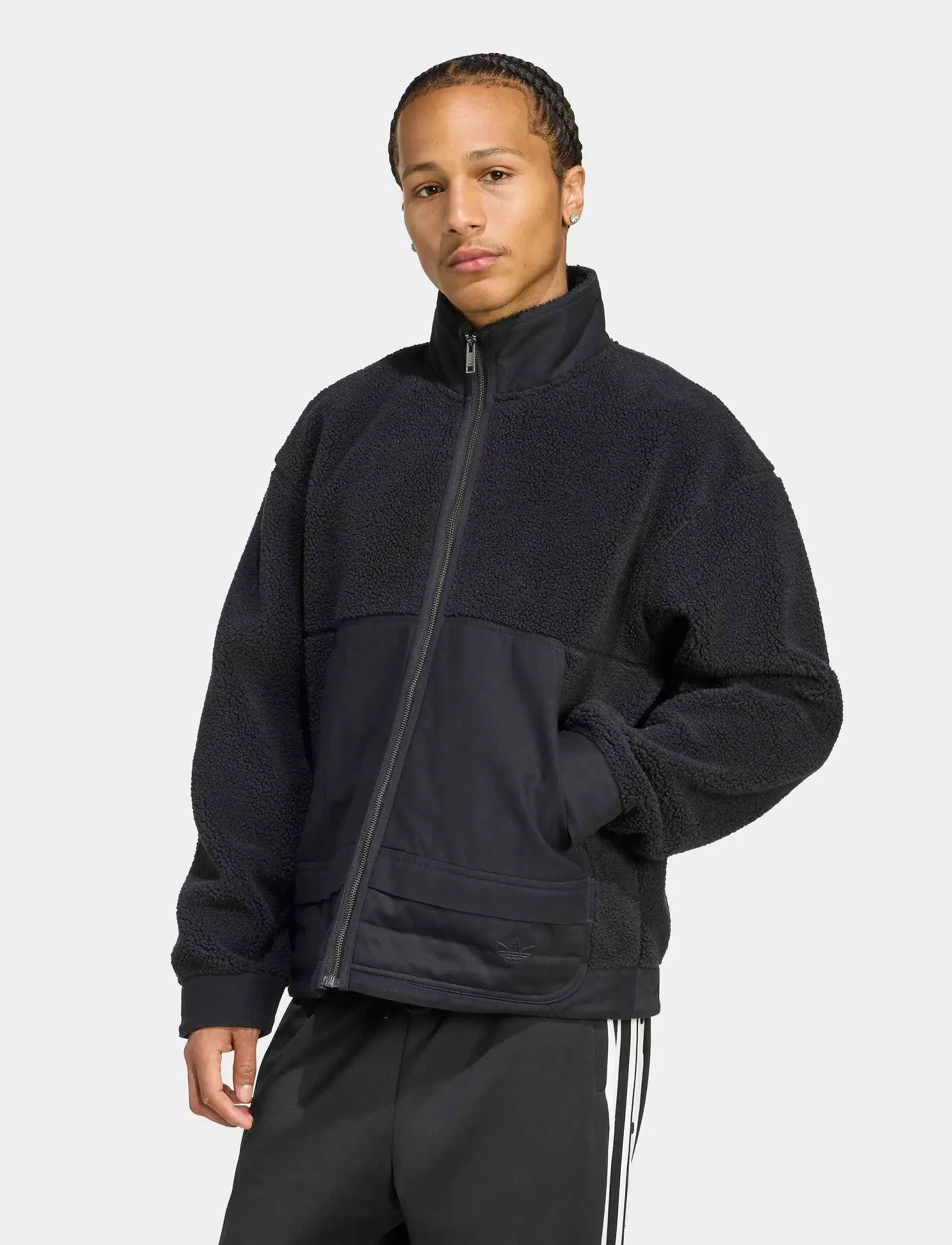 adidas Originals P ESS FLEECE - Tøj - BLACK / black