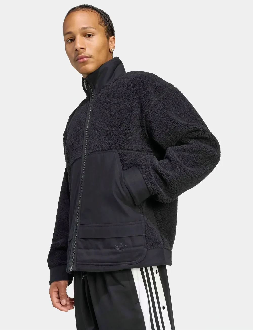 adidas Originals - P ESS FLEECE - fleece og mellemlag - black - 2
