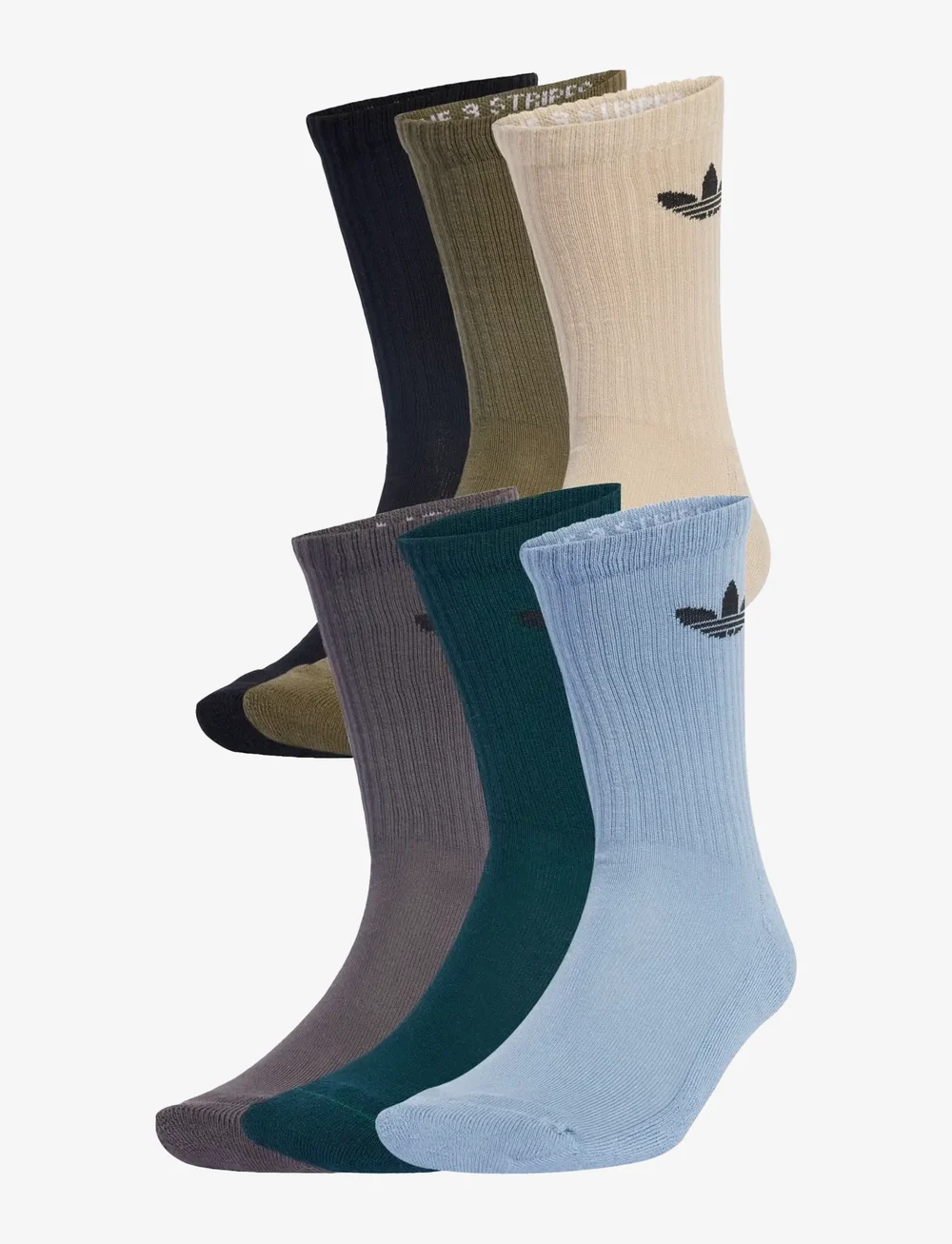 adidas Originals - TR CREW S 6P - träningsstrumpor - wonbei/medrkh/aurivy - 0