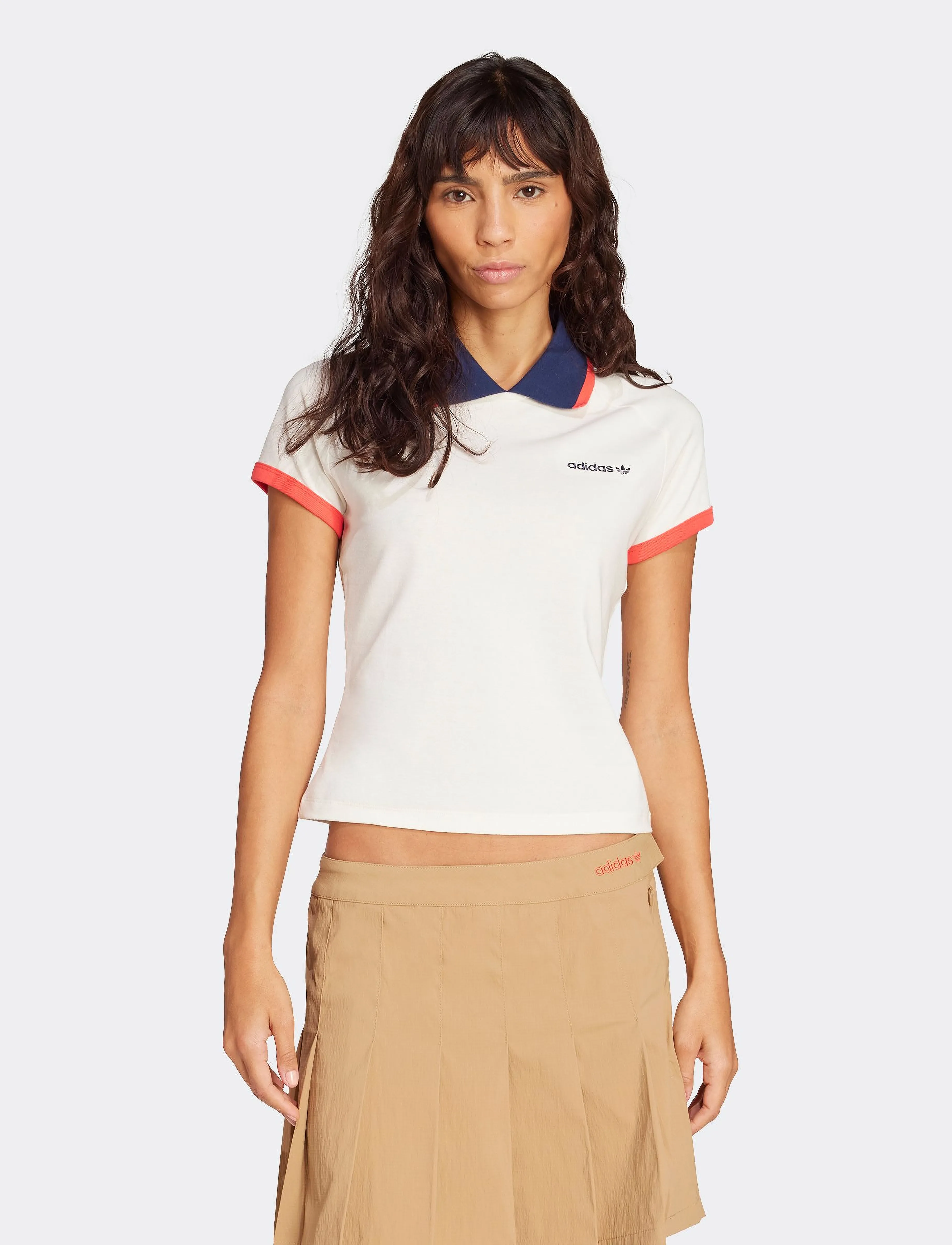 adidas Originals Short Polo, XS, Sports Oberteile & T-shirts, Weiß - Sport Polos, Frauen