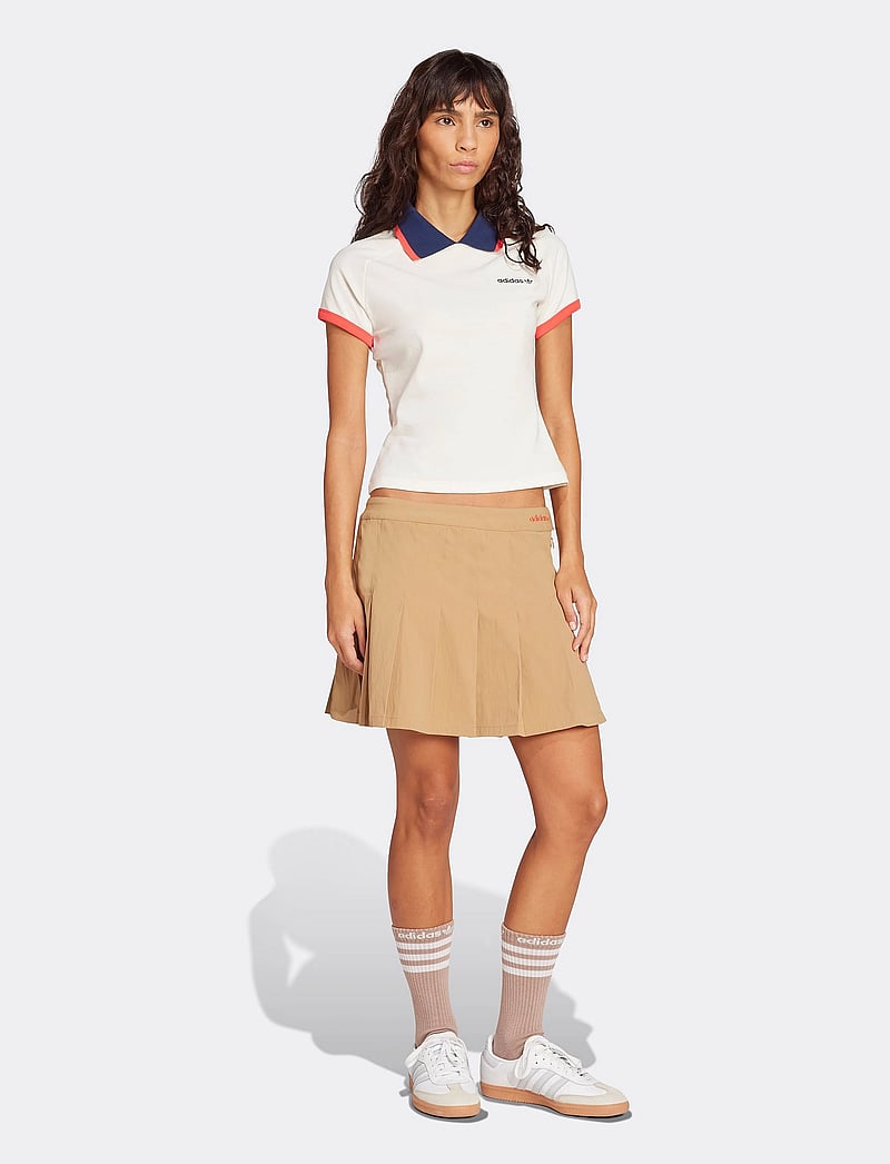 adidas Originals - SHORT POLO - toppar & t-shirts - owhite - 2