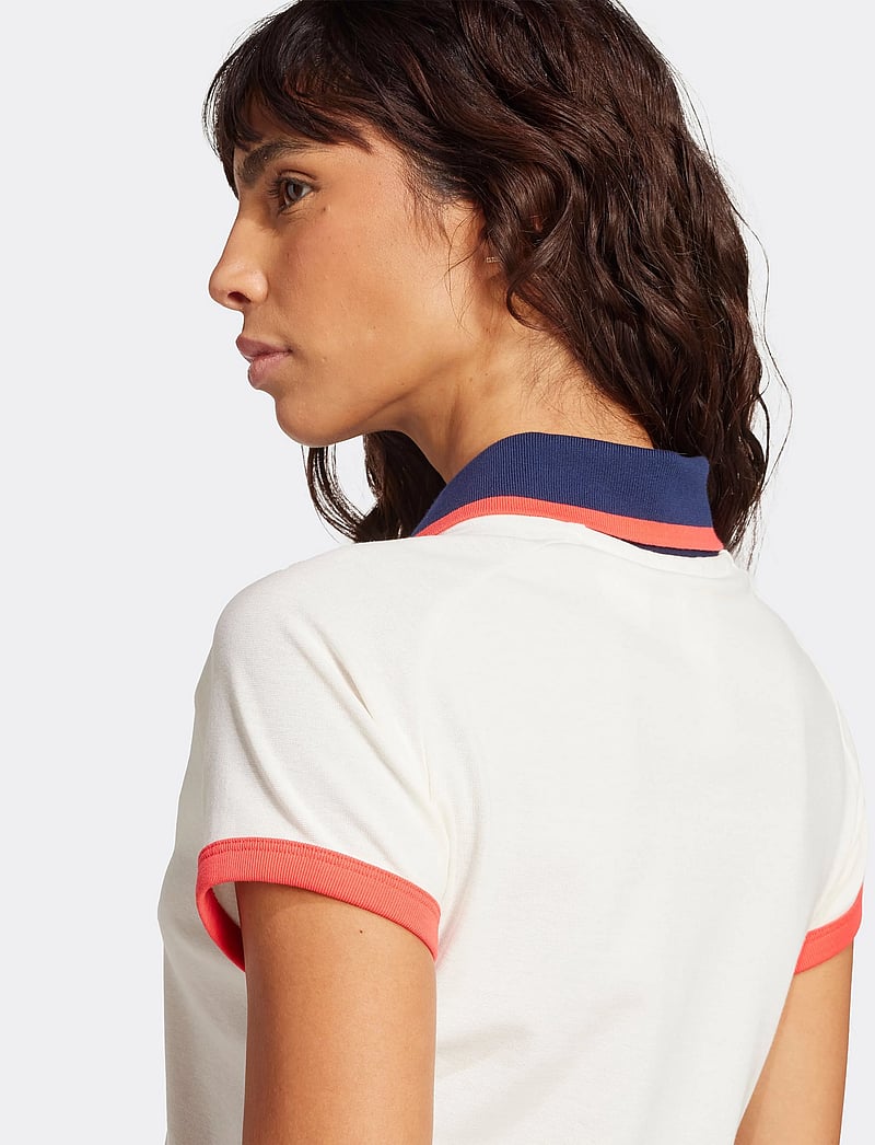 adidas Originals - SHORT POLO - toppar & t-shirts - owhite - 3