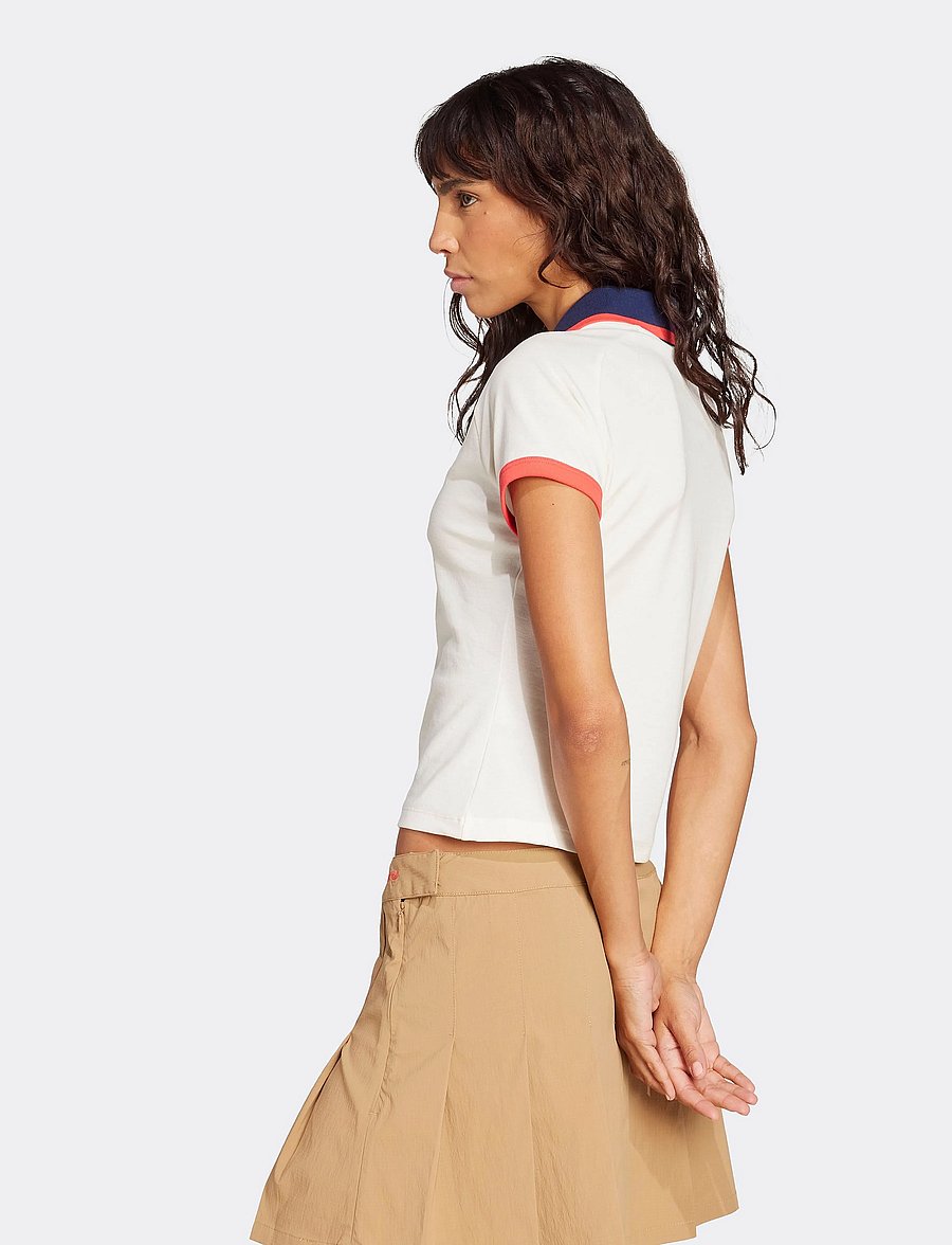 adidas Originals - SHORT POLO - toppe & t-shirts - owhite - 4