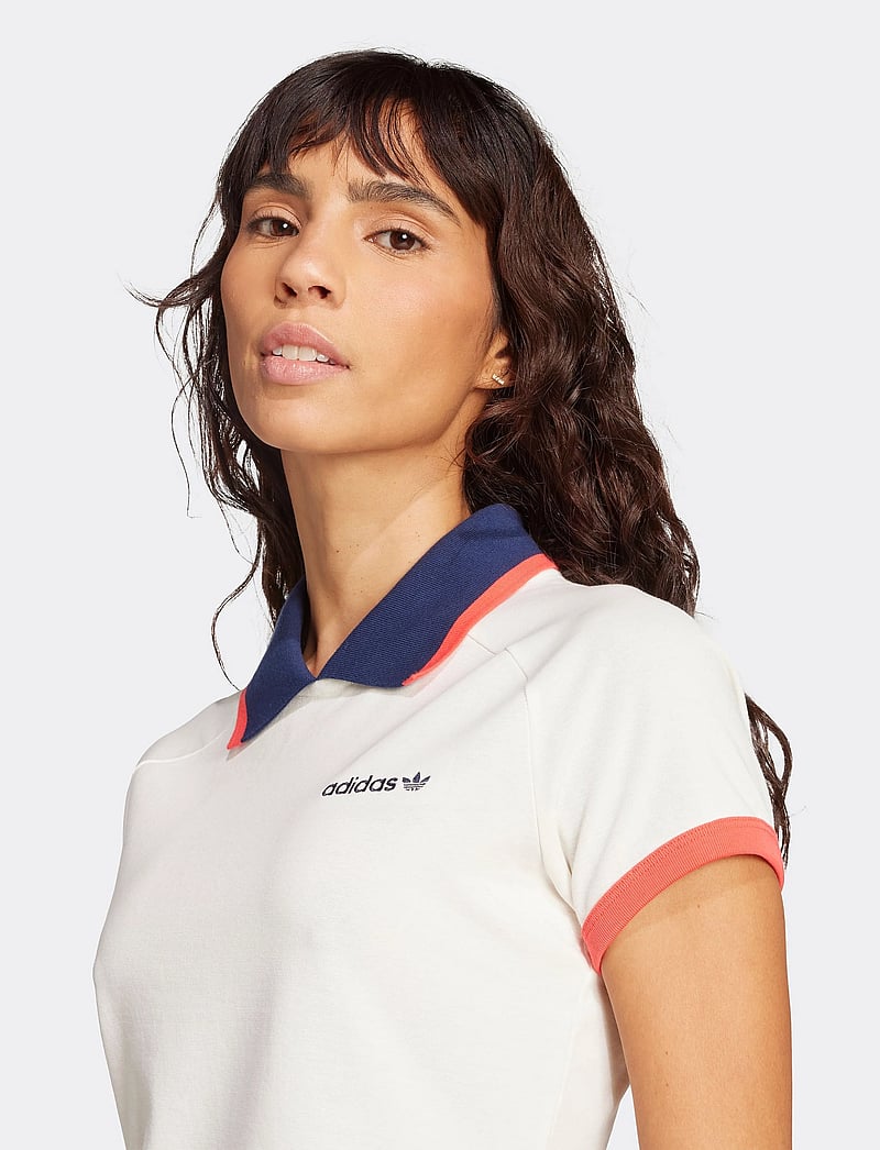 adidas Originals - SHORT POLO - toppar & t-shirts - owhite - 5