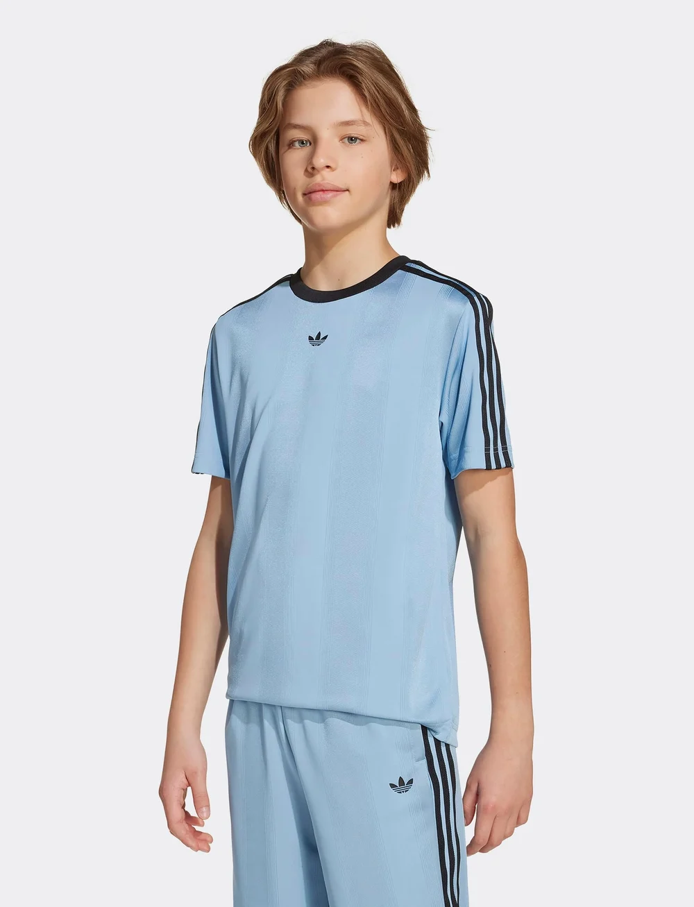 adidas Originals - TEE - kortärmade t-shirts - ashblu/black - 0