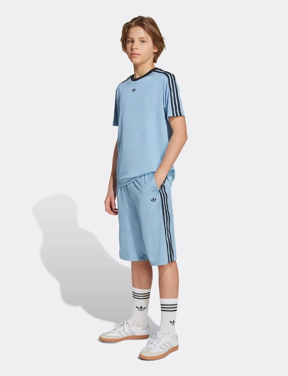 adidas Originals - TEE - kortärmade t-shirts - ashblu/black - 5