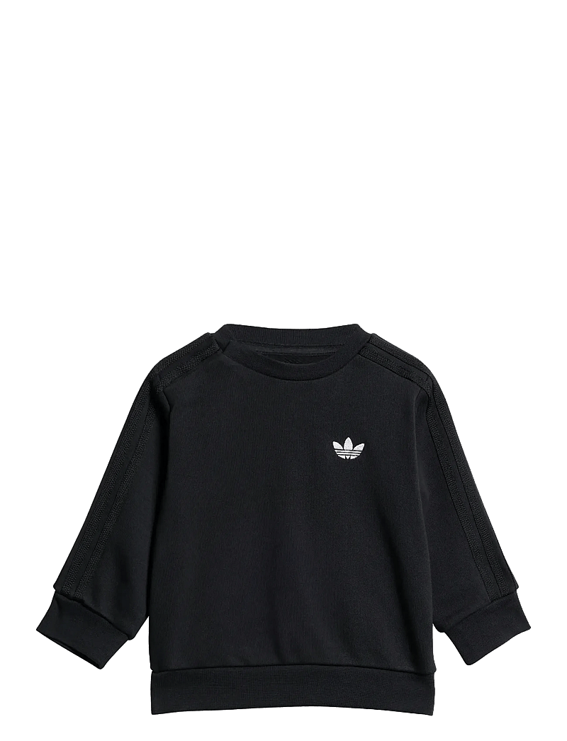 adidas Originals - DENIM CREW SET - treniņtērpi un divdaļīgi komplekti - black/lghden - 2