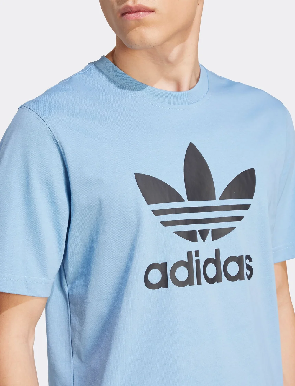 adidas Originals - TREFOIL T-SHIRT - oberteile & t-shirts - ashblu/black - 3