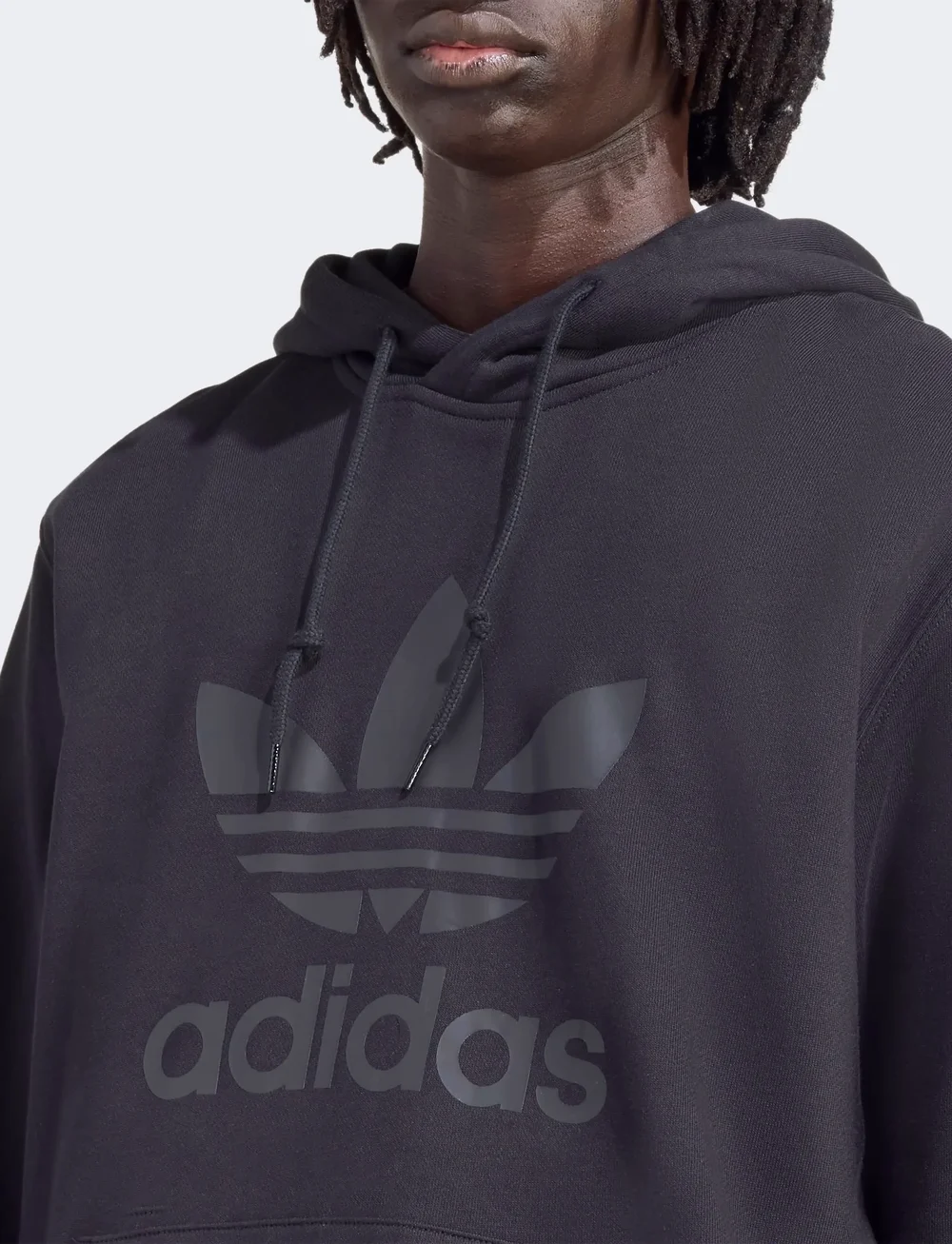 adidas Originals - TREFOIL HOODY - pulls a capuche - black/black - 2