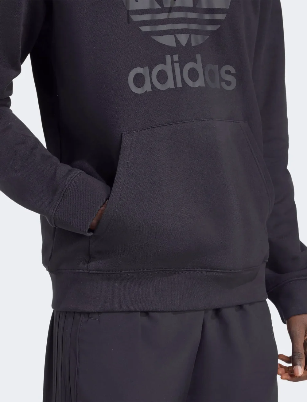 adidas Originals - TREFOIL HOODY - pulls a capuche - black/black - 3