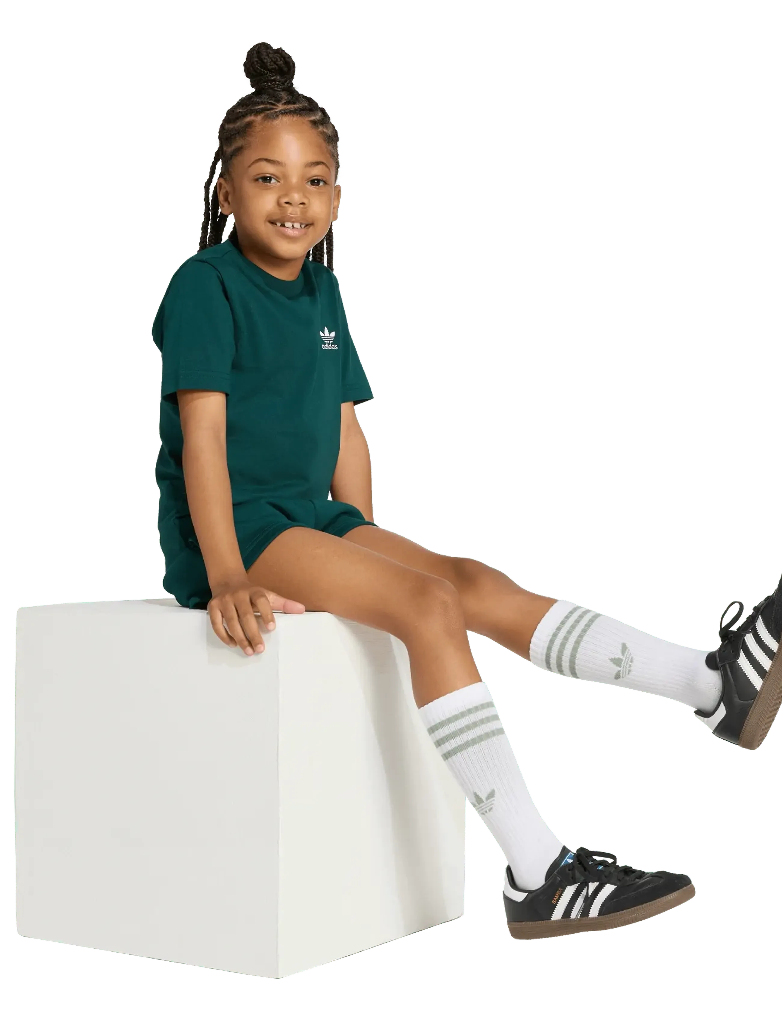 adidas Originals SHORT TEE SET - adidas Originals - AURIVY / green