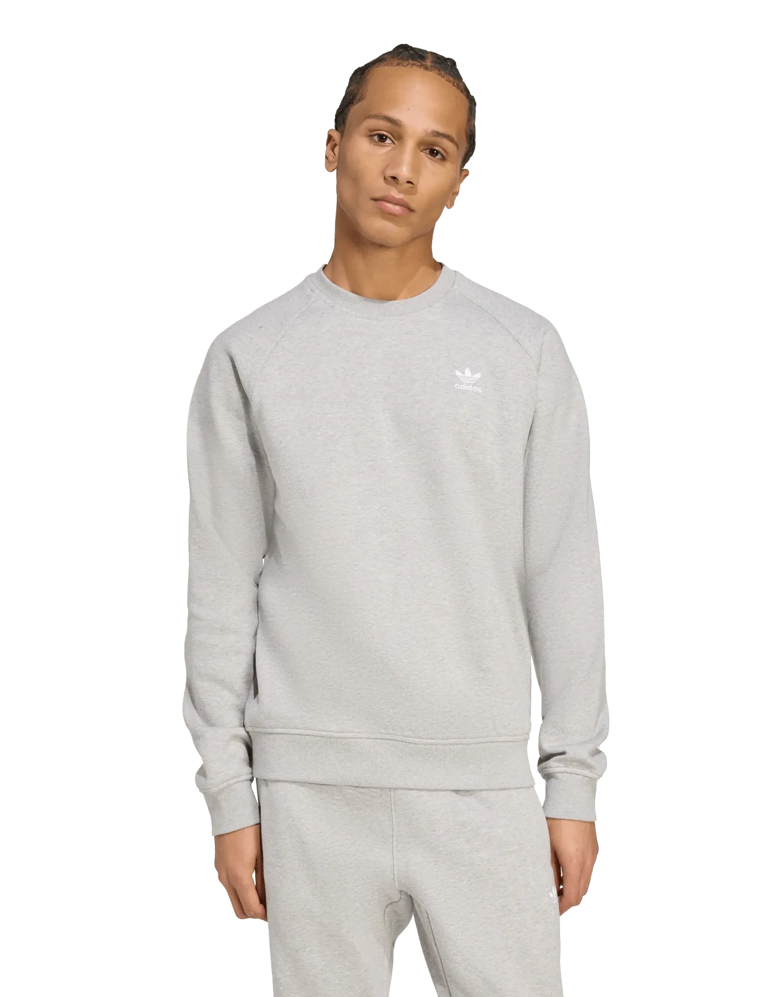 adidas Originals - ESS CREW - sweatshirts - mgreyh/white - 2