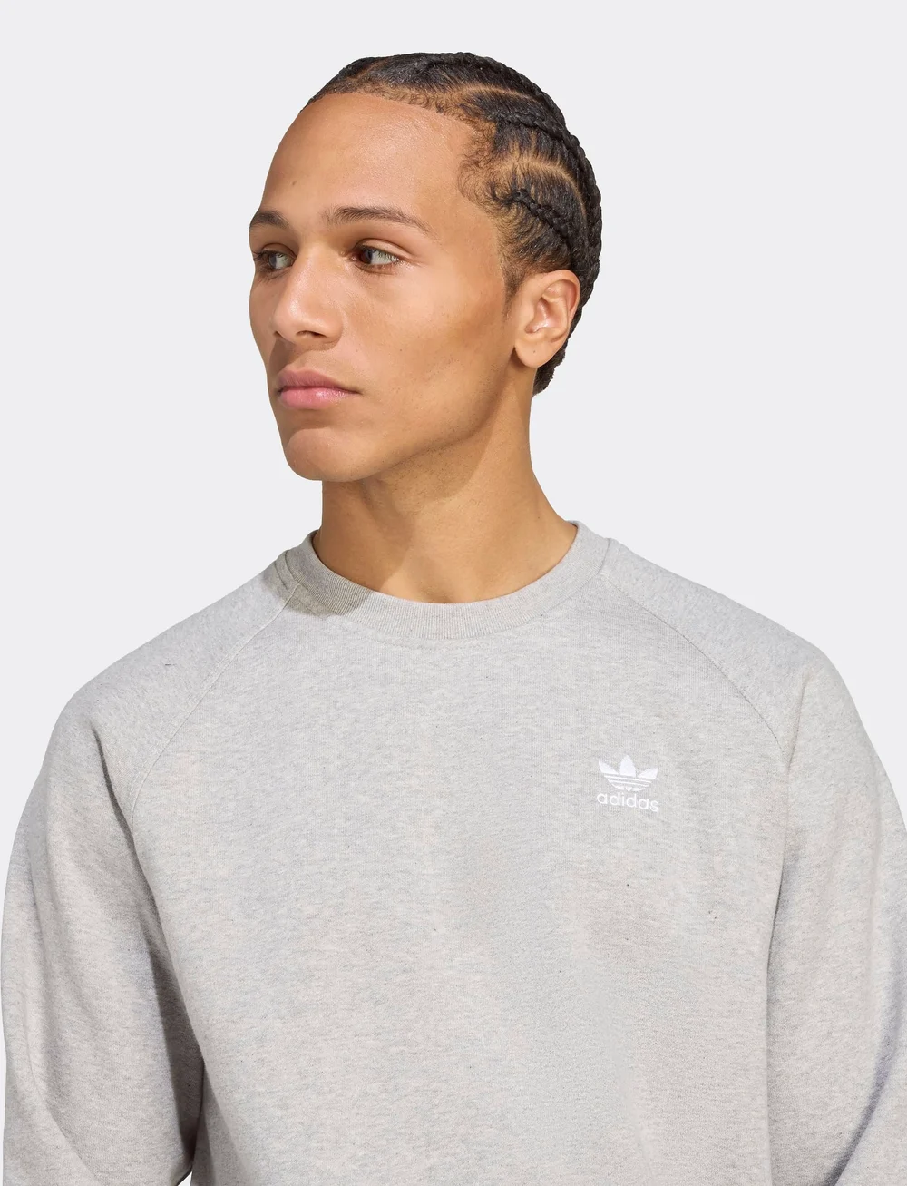 adidas Originals - ESS CREW - oberteile - mgreyh/white - 3