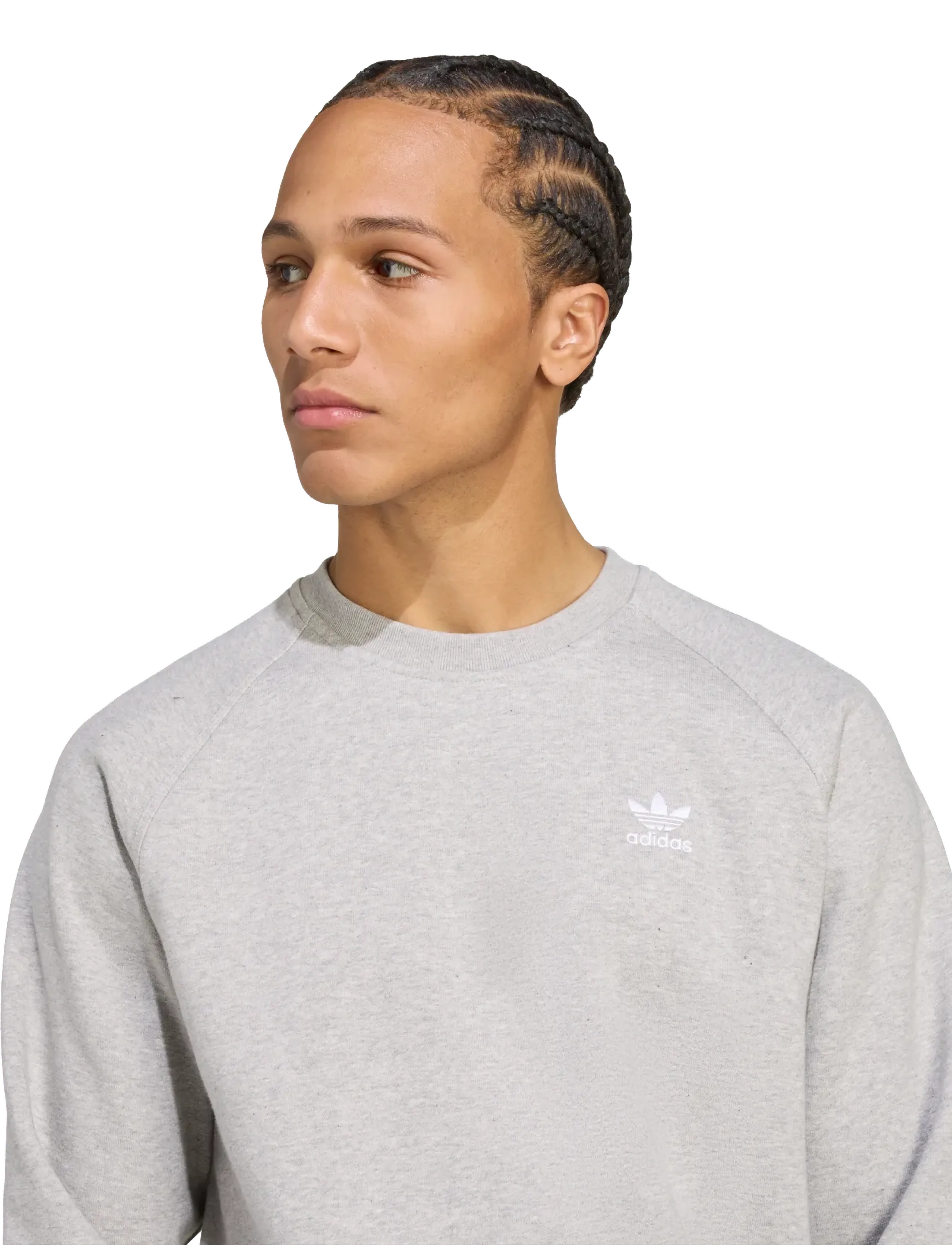 adidas Originals - ESS CREW - sweatshirts - mgreyh/white - 3