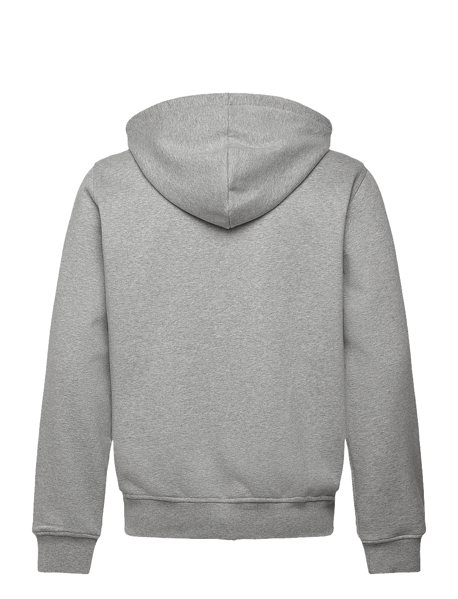 adidas Originals - ESS FZ HD - overdele - mgreyh/white - 2